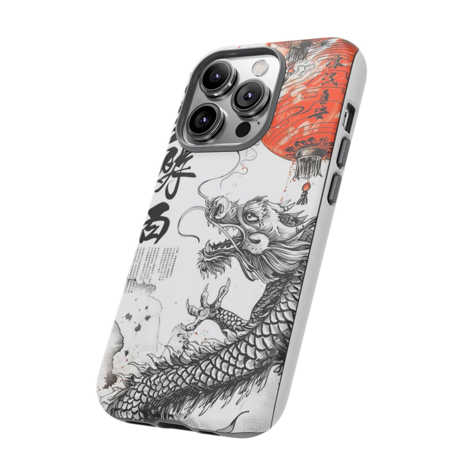 Dragon Design Phone Case, Tough Cases with Chinese Art for Unique Style, Gift for Art Lovers, Phone Protection, Trendy Accessories