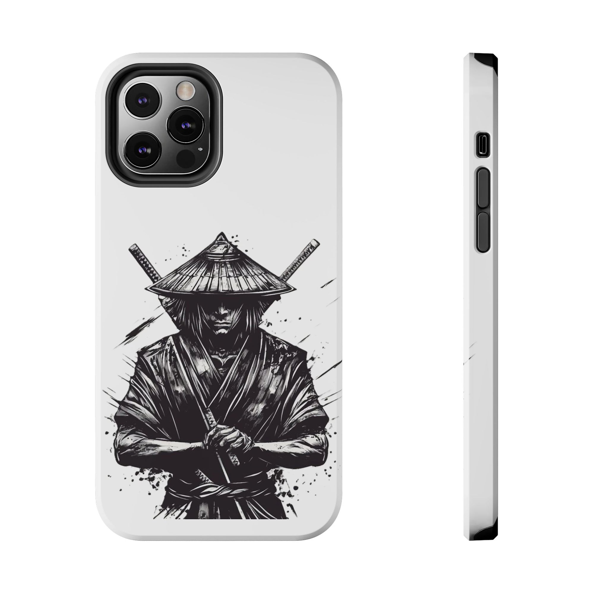 Samurai Tough Phone Cases, Rugged Smartphone Accessories, Durable Covers for Men, Unique Gifts for Him, Japanese Warrior Design