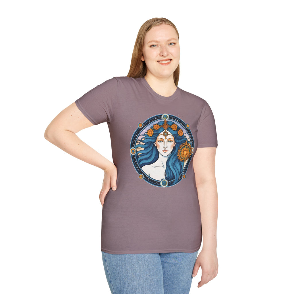Celestial Goddess Unisex T-Shirt, Bohemian Tee, Astrology Shirt, Gift for Her, Spiritual Fashion, Horoscope Apparel