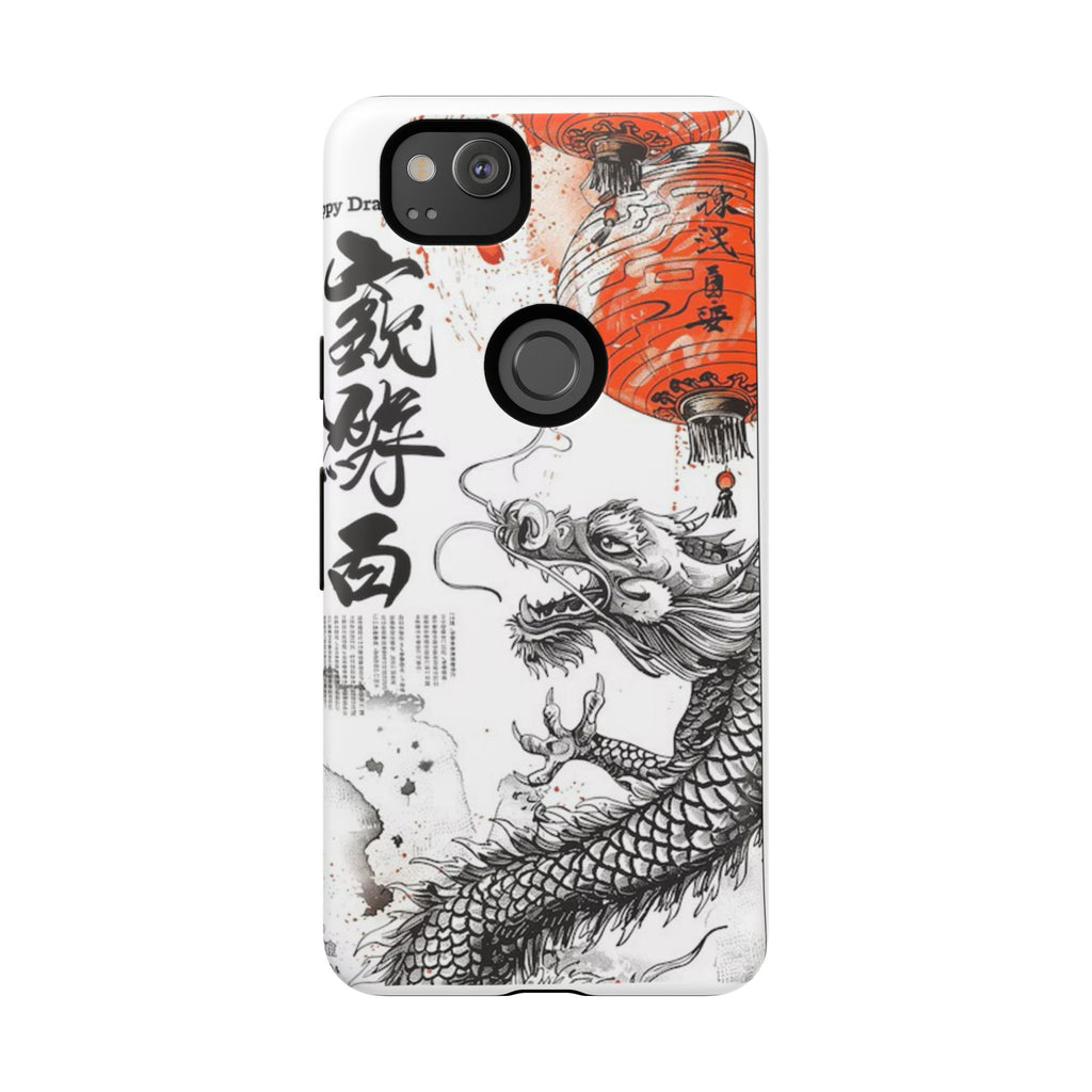 Dragon Design Phone Case, Tough Cases with Chinese Art for Unique Style, Gift for Art Lovers, Phone Protection, Trendy Accessories