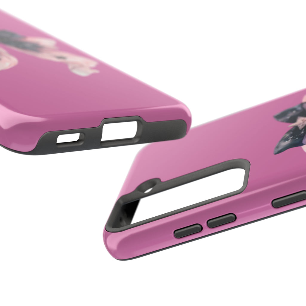 Pink Ribbon Tough Phone Cases, Galaxy Phone Covers, Chic Phone Protection, Ideal Gift for Her, Stylish Tech Accessories