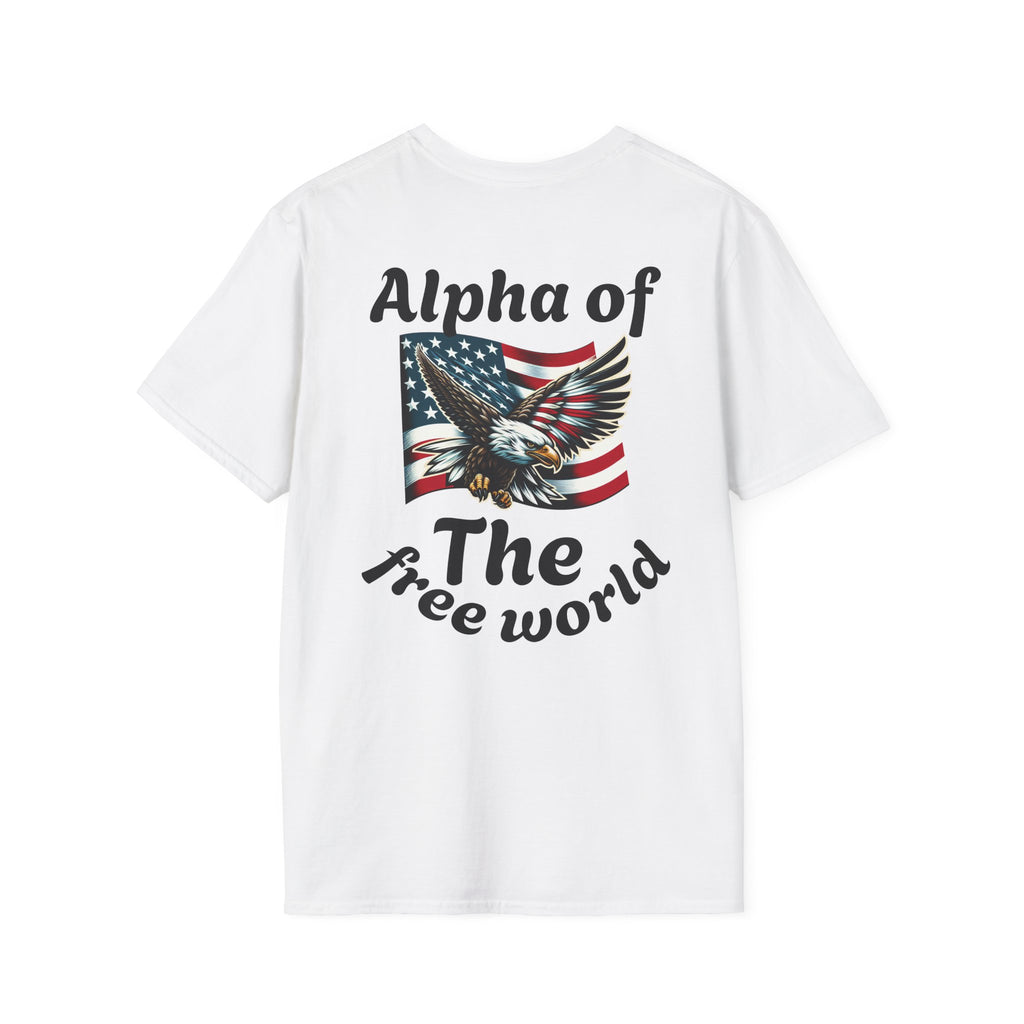 Patriotic Graphic T-Shirt, Unisex Softstyle Tee, Independence Day Gift, Freedom Apparel, Americana Clothing