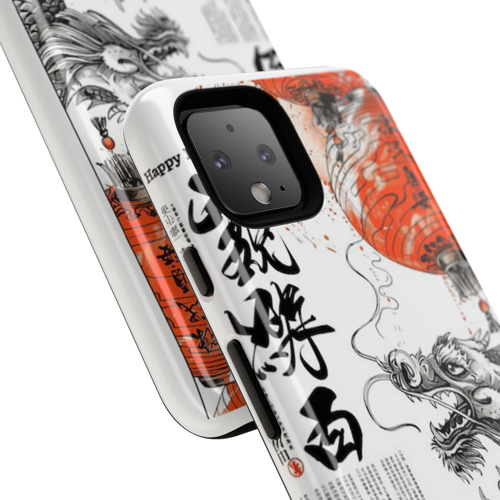 Dragon Design Phone Case, Tough Cases with Chinese Art for Unique Style, Gift for Art Lovers, Phone Protection, Trendy Accessories