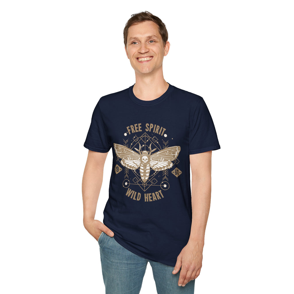 Free Spirit Wild Heart Unisex T-Shirt, Boho Graphic Tee, Nature Lover Shirt, Gift for Adventurers, Casual Wear, Everyday Comfort