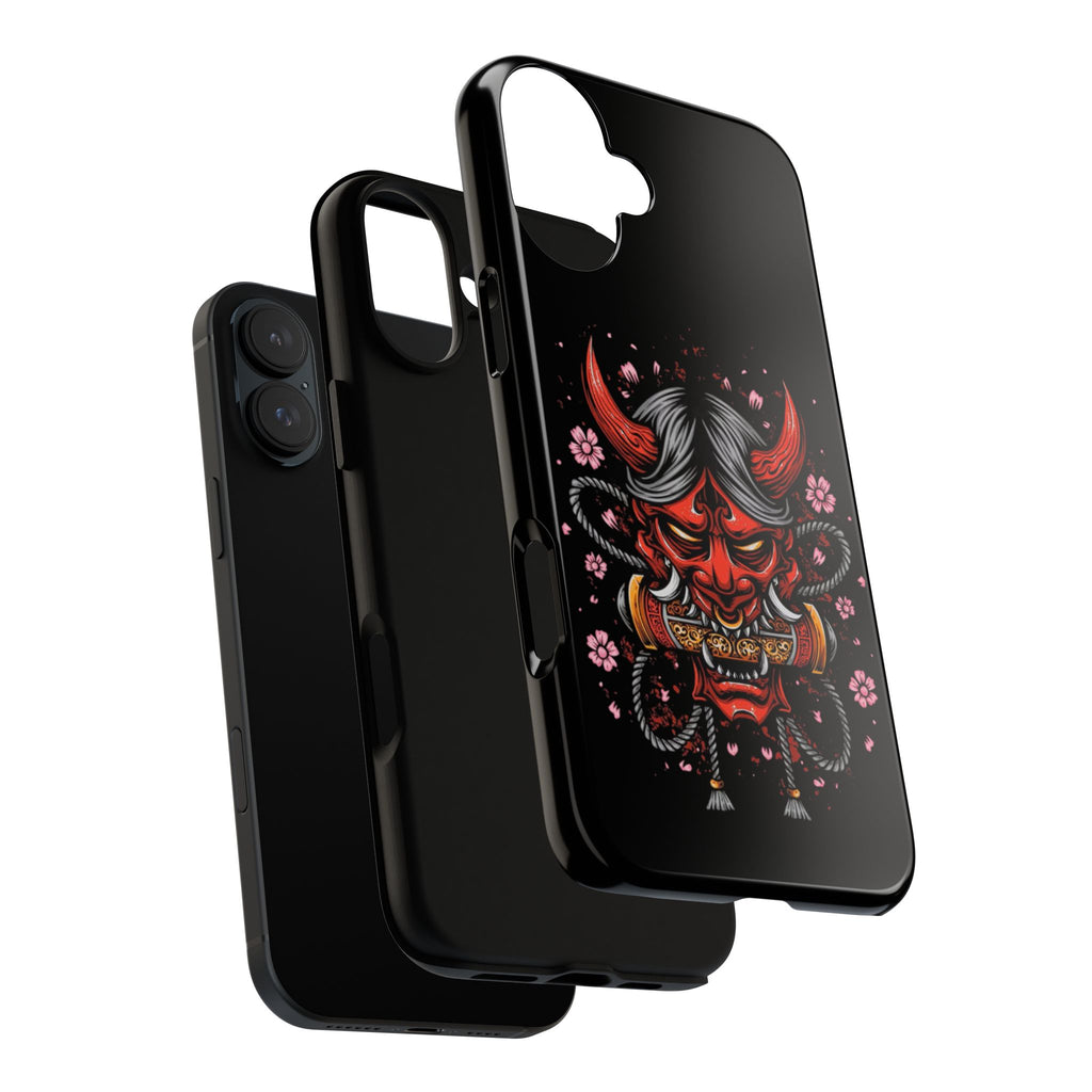 Tough Cases: Fierce Demon Phone Case, Edgy Phone Cover, Protect Your Device, Gift for Anime Fans, Unique Artwork Case