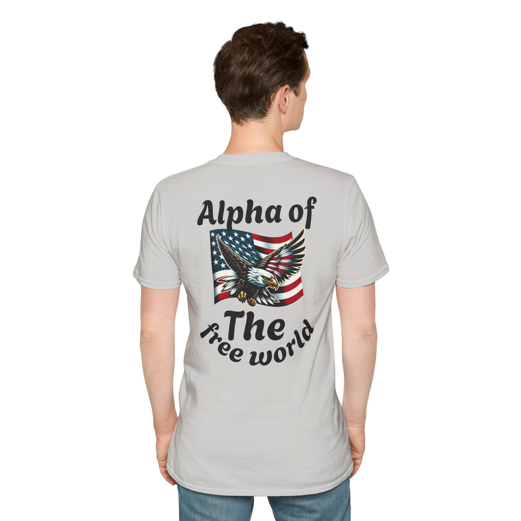 Patriotic Graphic T-Shirt, Unisex Softstyle Tee, Independence Day Gift, Freedom Apparel, Americana Clothing