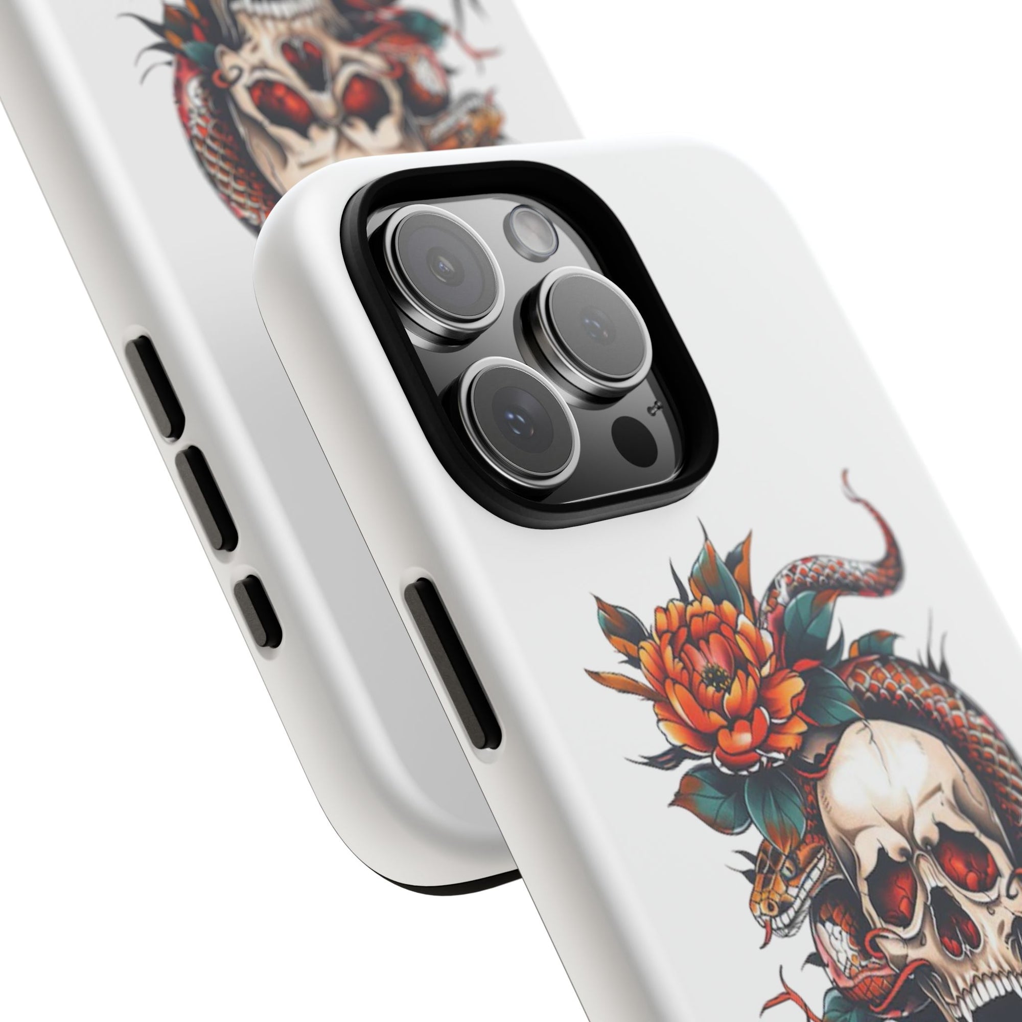 Tough Cases: Skull and Snake Phone Cases, Edgy Accessories, Alternative Fashion, Quirky Gift Ideas, Gothic Style