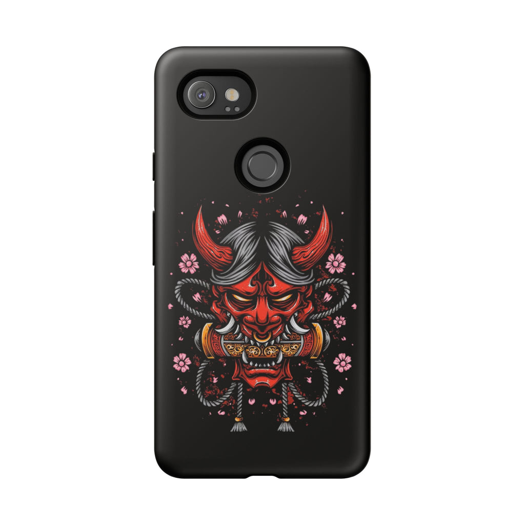 Tough Cases: Fierce Demon Phone Case, Edgy Phone Cover, Protect Your Device, Gift for Anime Fans, Unique Artwork Case