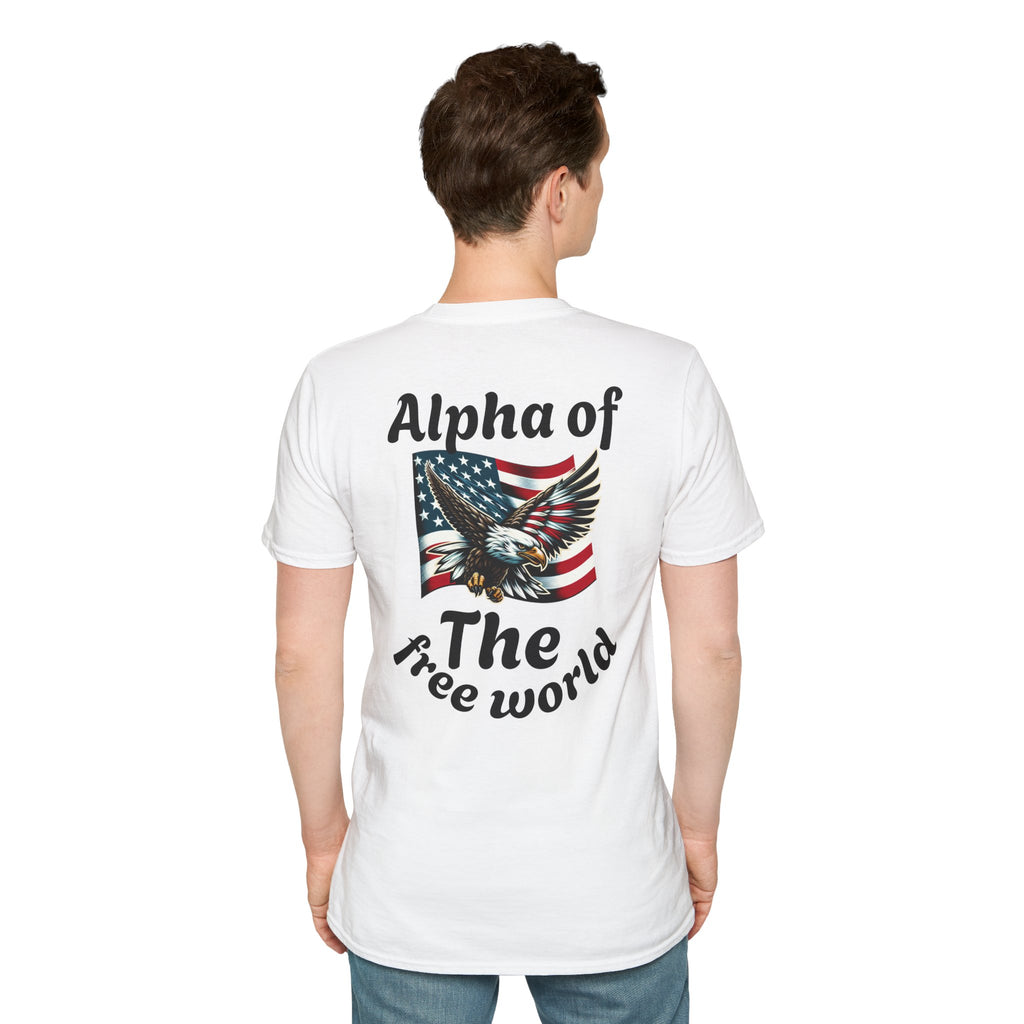 Patriotic Graphic T-Shirt, Unisex Softstyle Tee, Independence Day Gift, Freedom Apparel, Americana Clothing