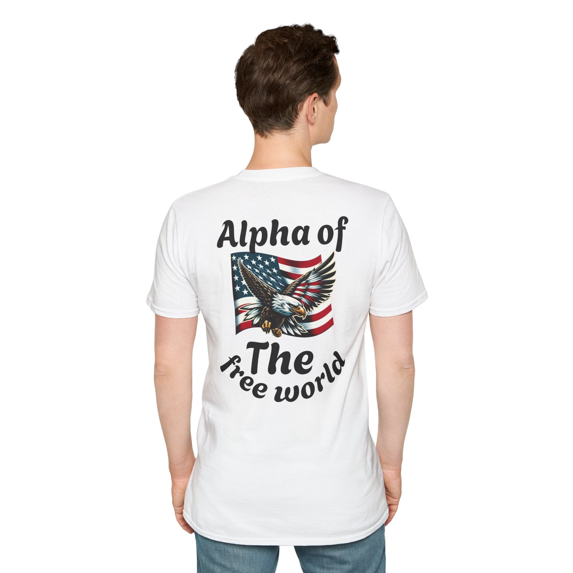 Patriotic Graphic T-Shirt, Unisex Softstyle Tee, Independence Day Gift, Freedom Apparel, Americana Clothing