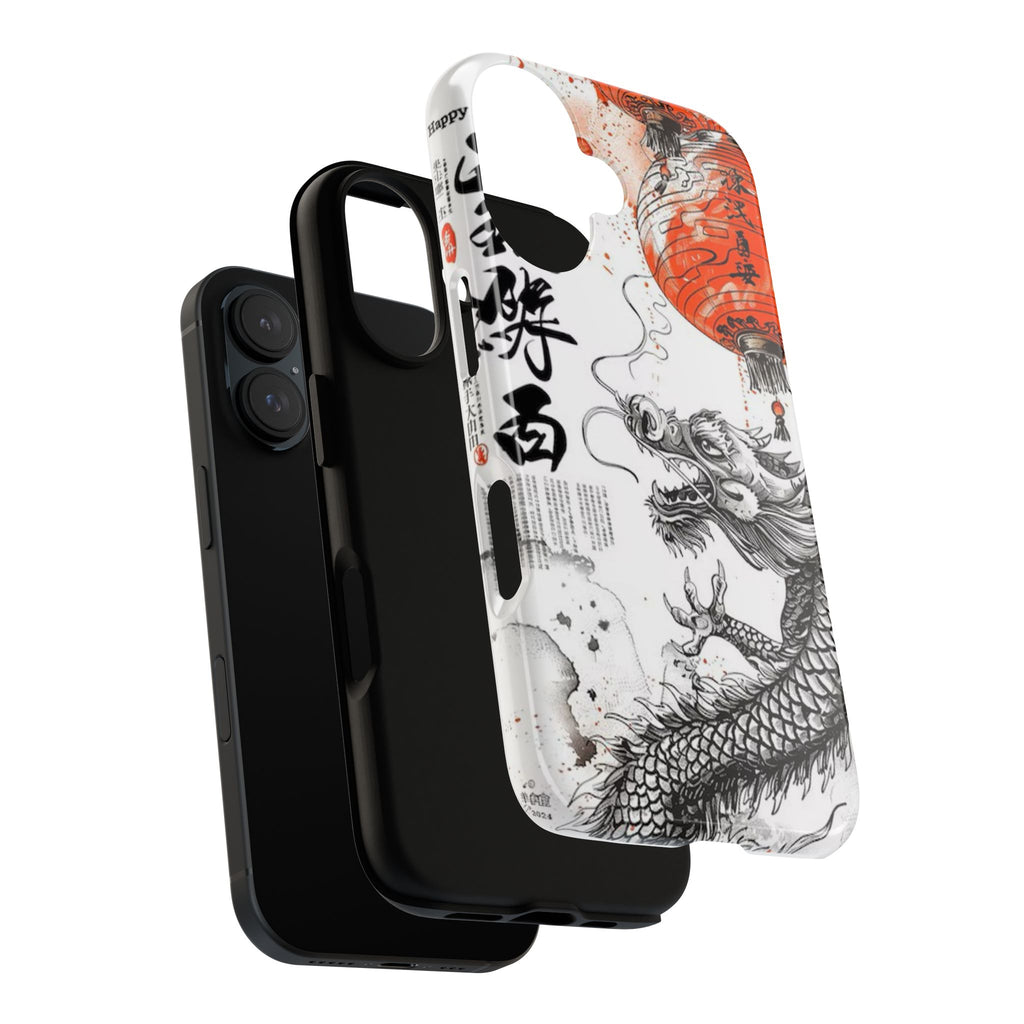 Dragon Design Phone Case, Tough Cases with Chinese Art for Unique Style, Gift for Art Lovers, Phone Protection, Trendy Accessories