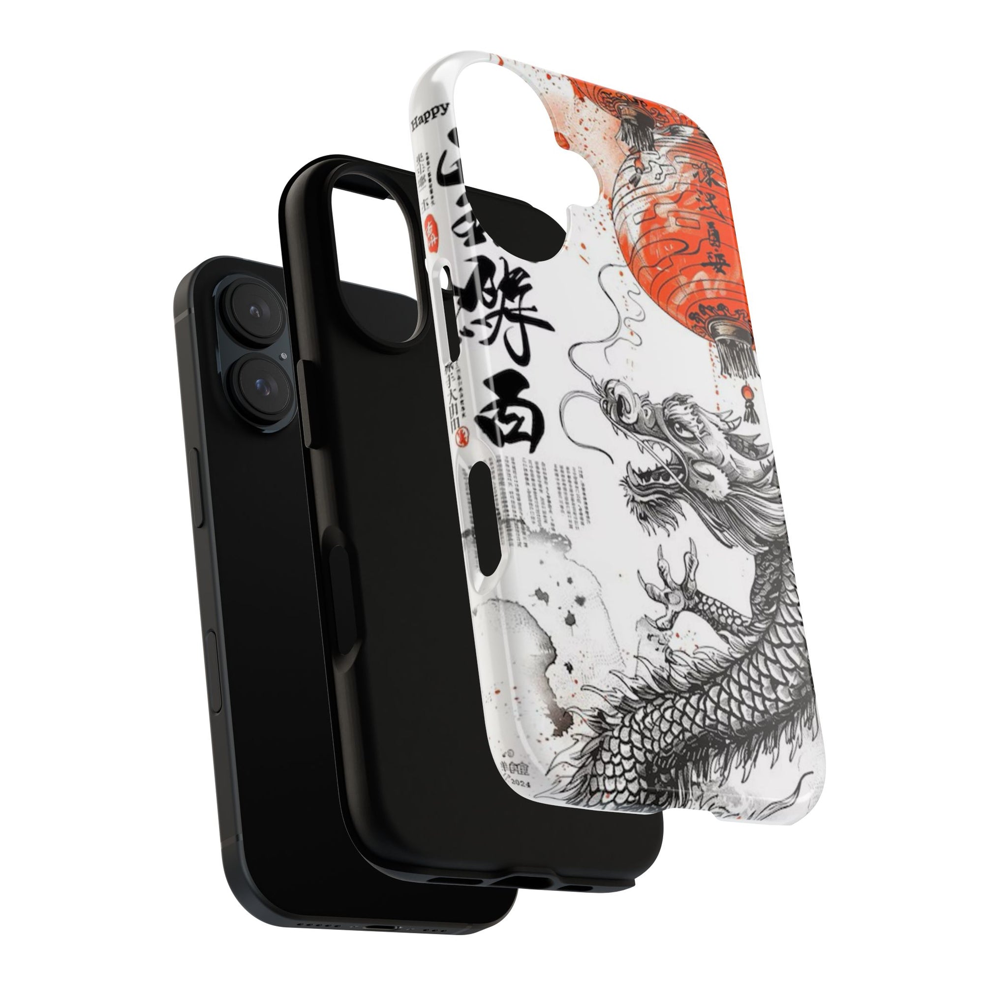 Dragon Design Phone Case, Tough Cases with Chinese Art for Unique Style, Gift for Art Lovers, Phone Protection, Trendy Accessories