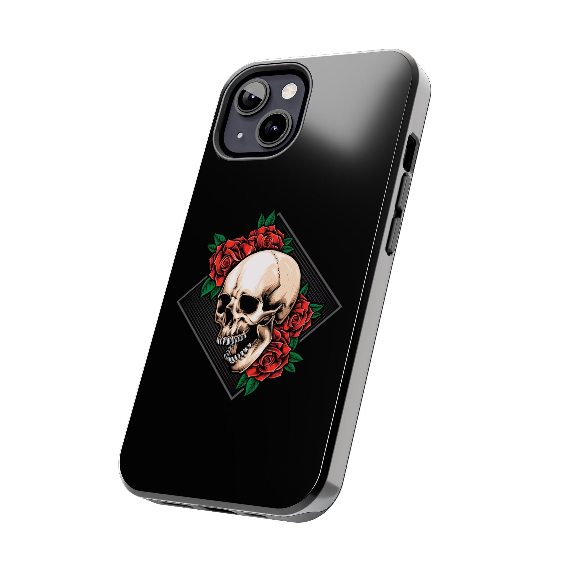 Tough Phone Cases with Skull and Roses Design | Edgy Protection, iPhone & Android Covers, Gothic Gifts, Unique Phone Accessories