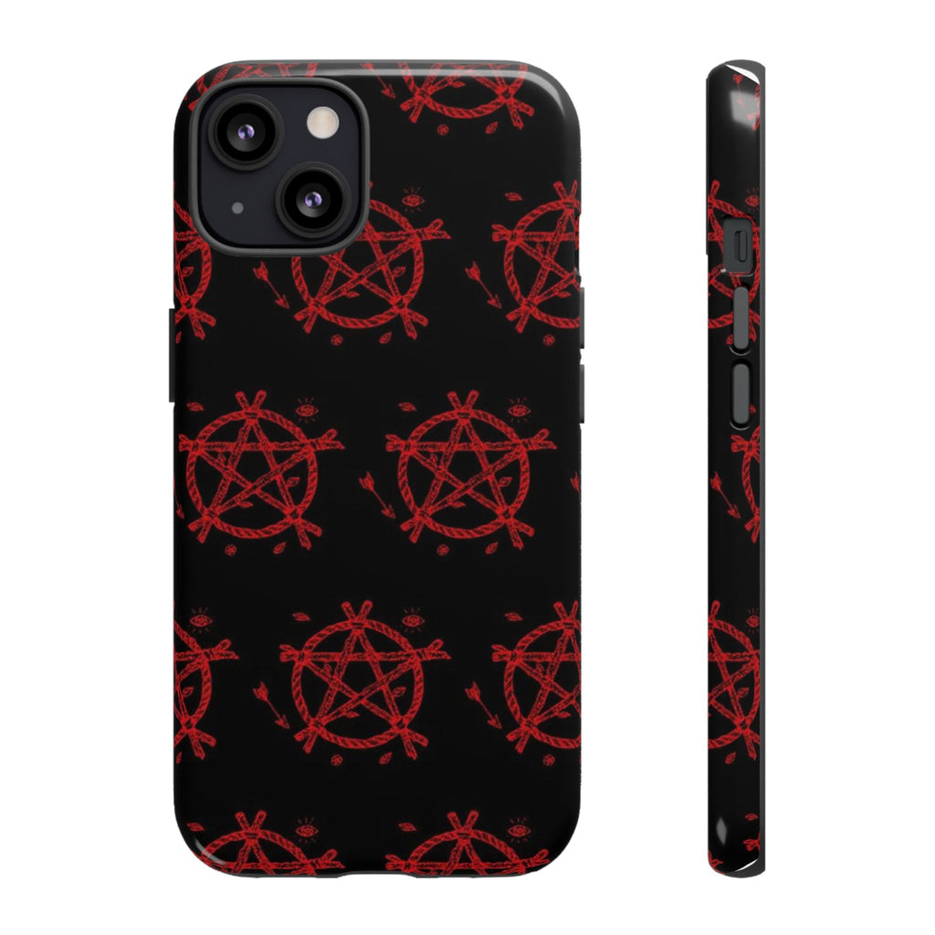 Anarchist iPhone Case, Tough Phone Cover, Punk Style Accessory, Unique Gift for Rebels, Goth Aesthetic Phone Case