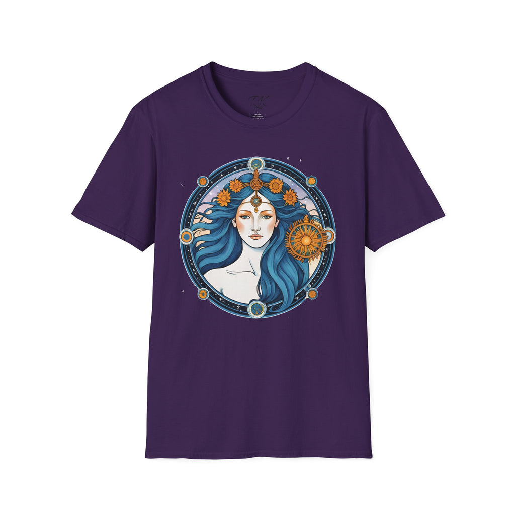 Celestial Goddess Unisex T-Shirt, Bohemian Tee, Astrology Shirt, Gift for Her, Spiritual Fashion, Horoscope Apparel