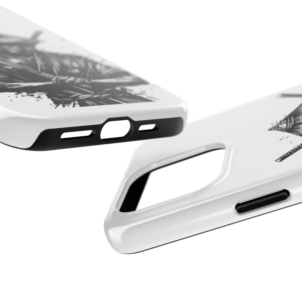 Samurai Tough Phone Cases, Rugged Smartphone Accessories, Durable Covers for Men, Unique Gifts for Him, Japanese Warrior Design