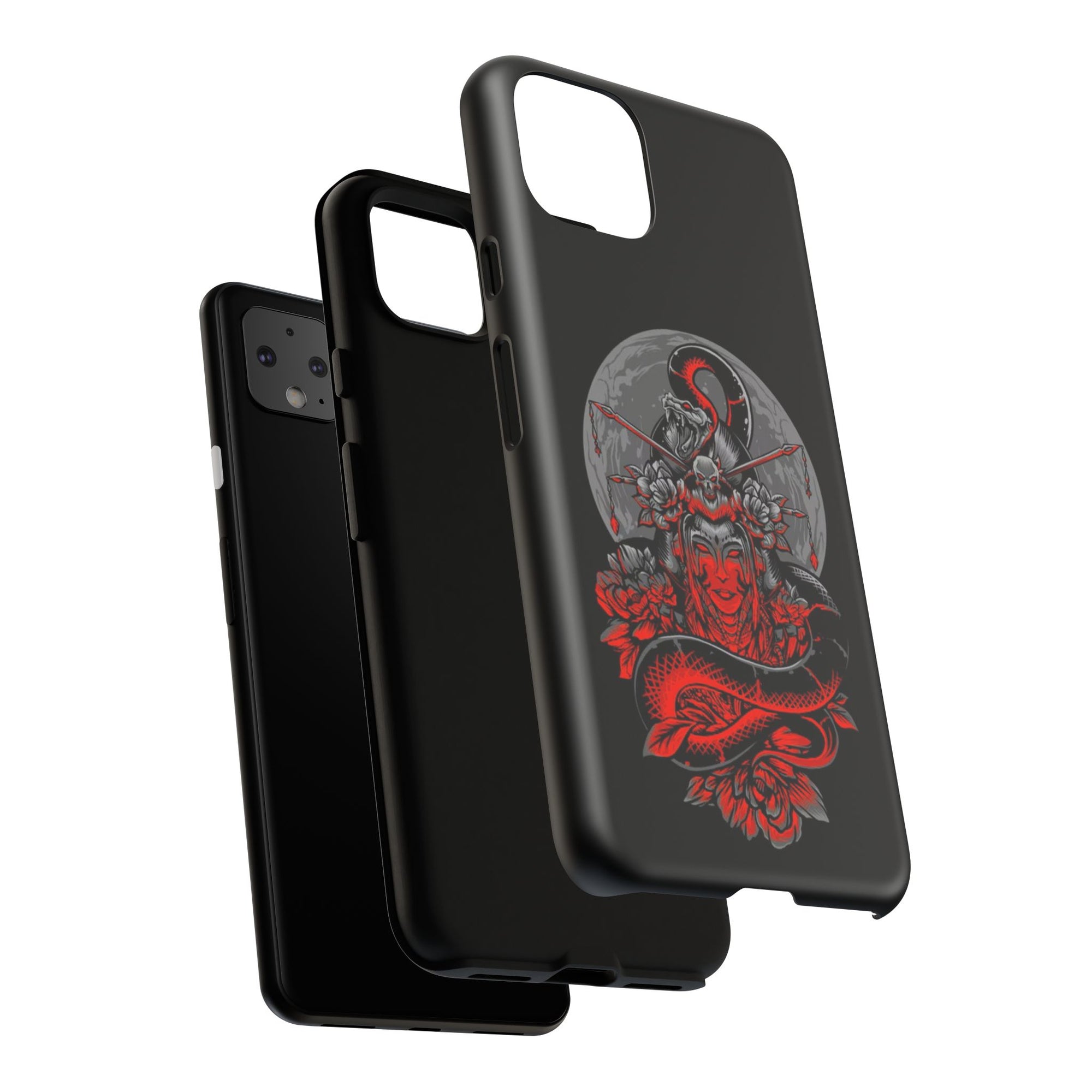 Tough Cases for iPhone, Dragon & Warrior Design, Durable Phone Protection, Perfect Gift for Tech Lovers, Unique Gifting