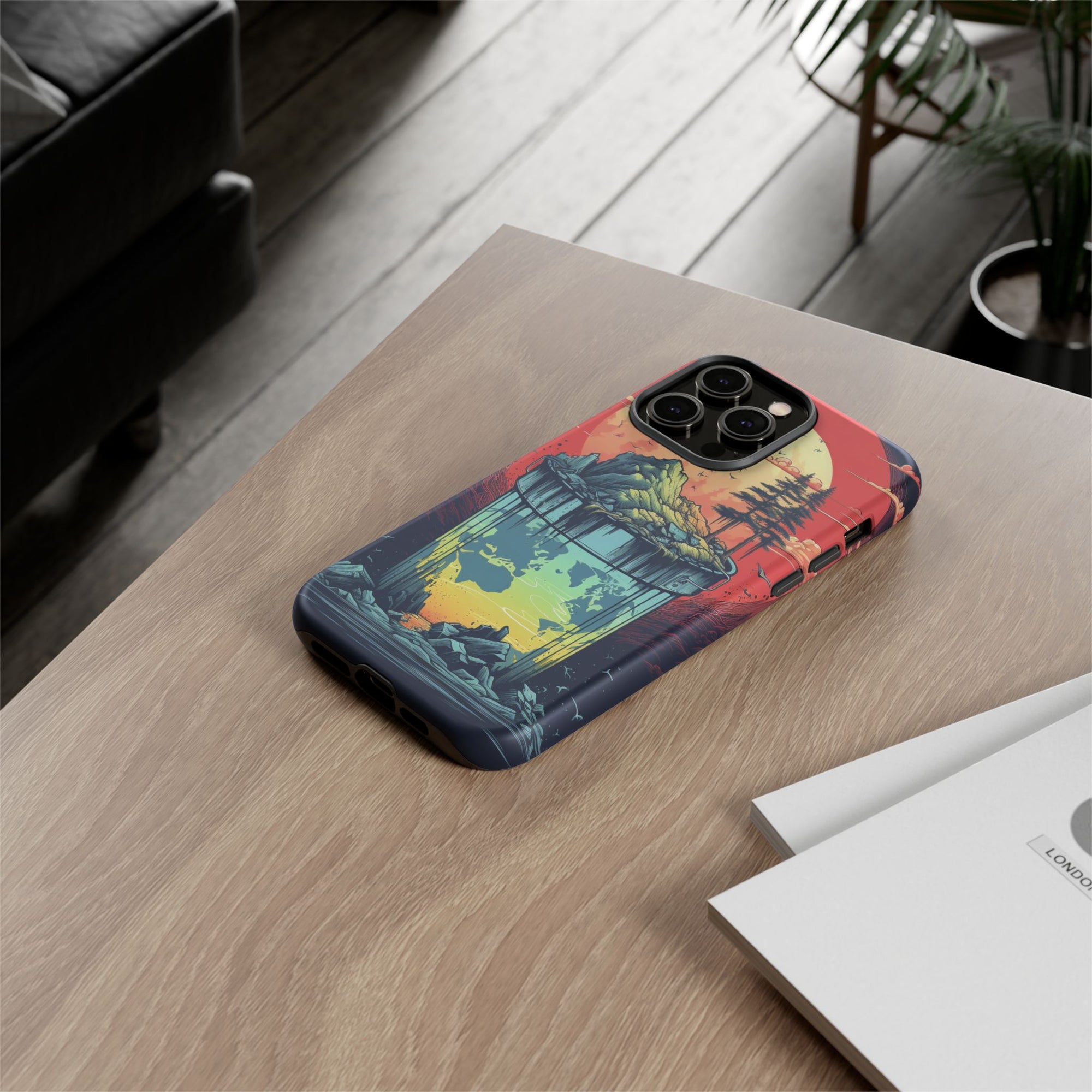 Vibrant Nature-Themed Phone Case, Tough Cases for Adventurers, Eco-Friendly, Trendy Phone Accessory, Great Gift for Nature Lovers