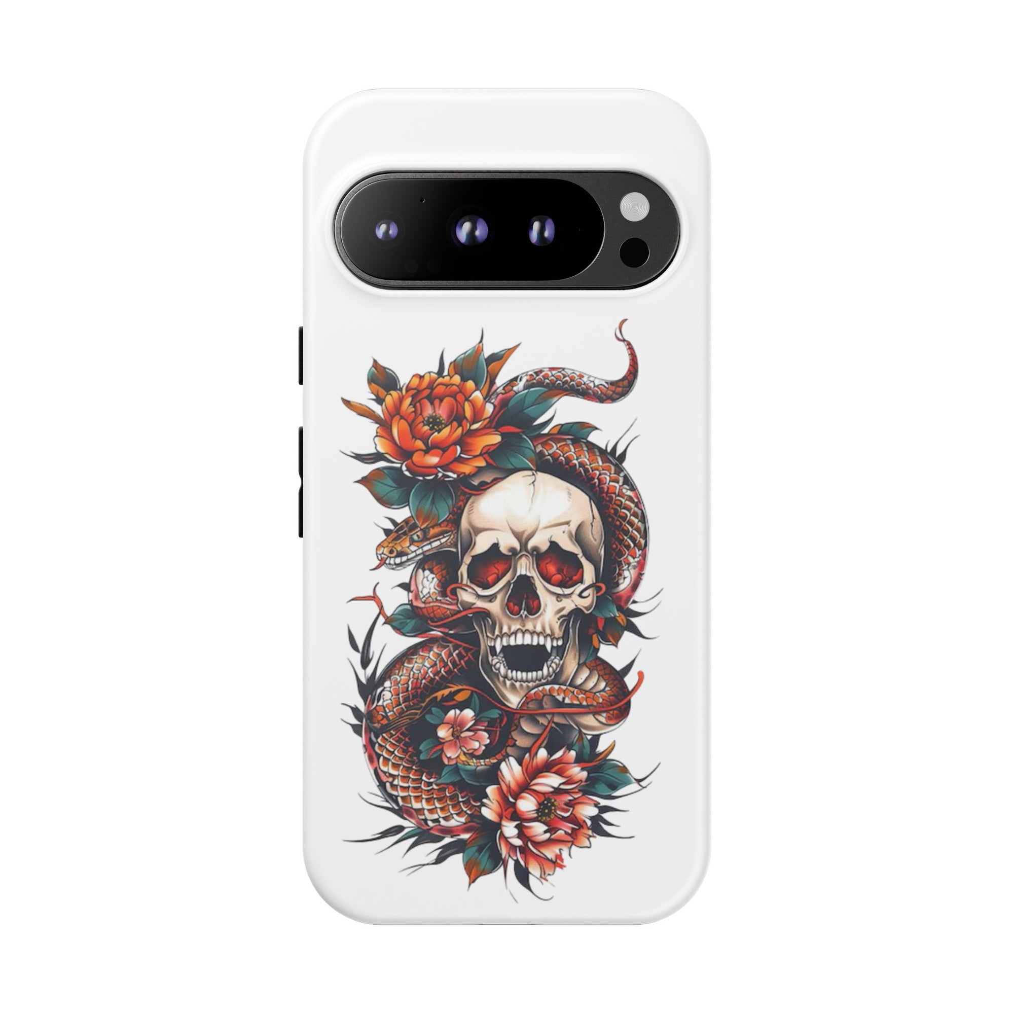 Tough Cases: Skull and Snake Phone Cases, Edgy Accessories, Alternative Fashion, Quirky Gift Ideas, Gothic Style