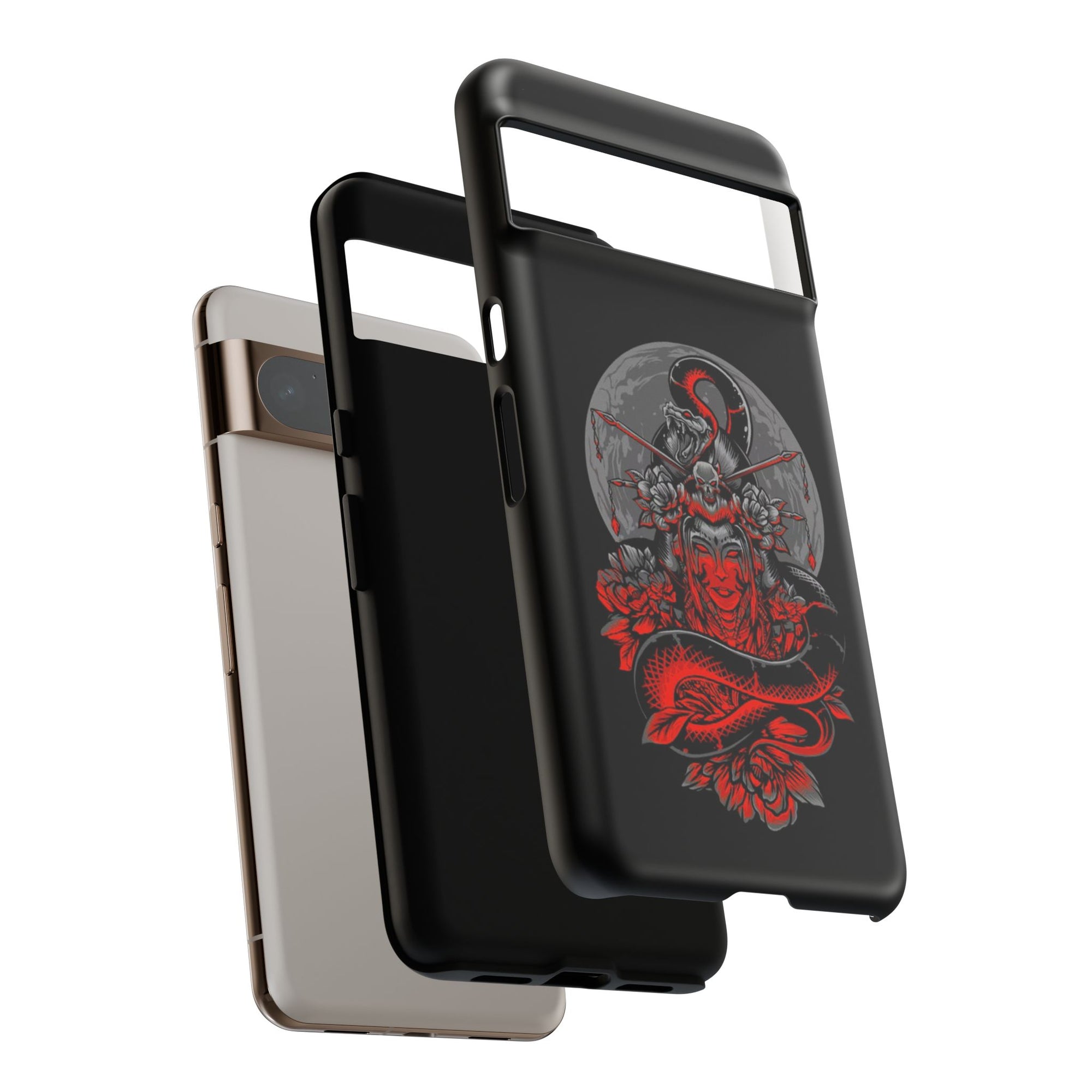 Tough Cases for iPhone, Dragon & Warrior Design, Durable Phone Protection, Perfect Gift for Tech Lovers, Unique Gifting