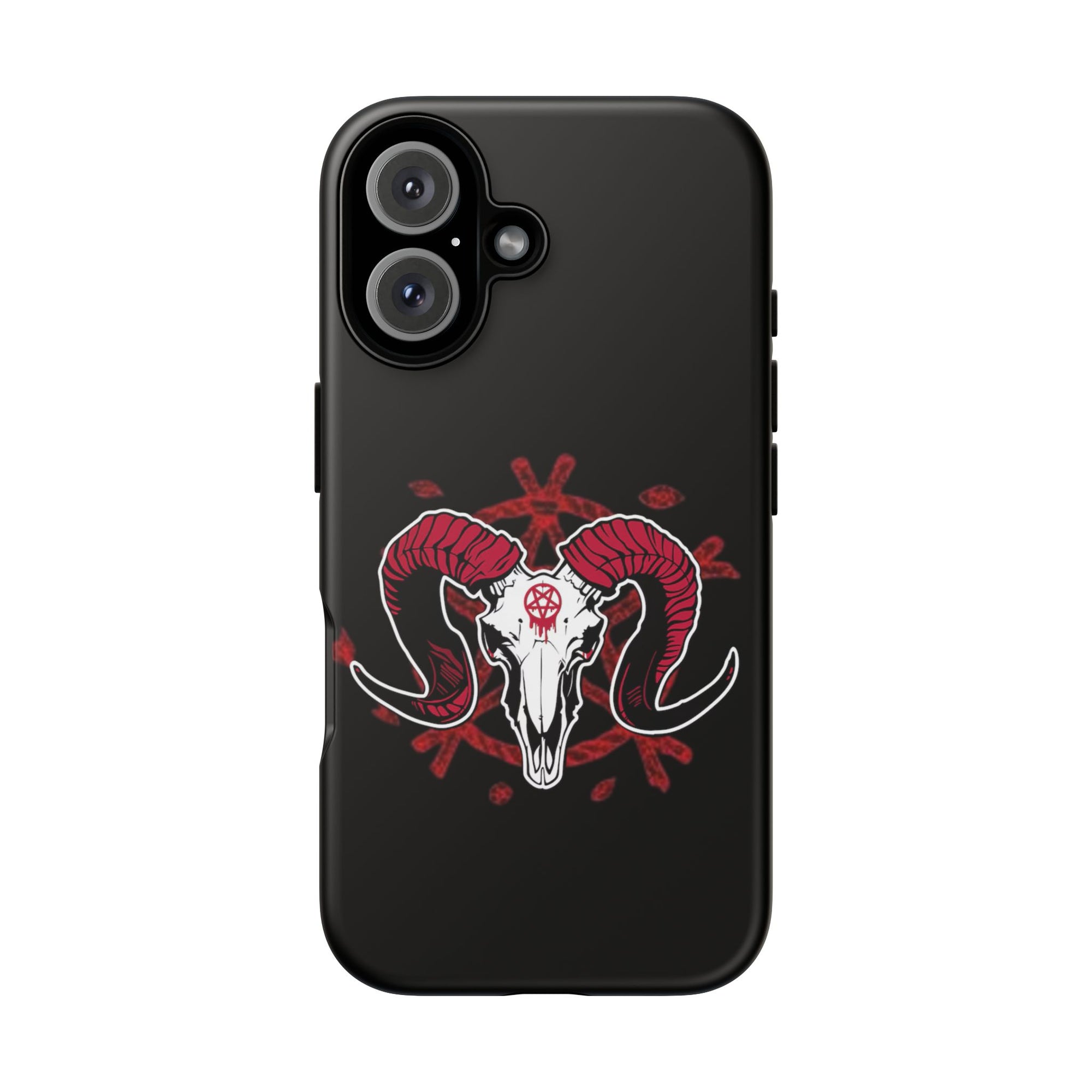 Tough Cases: Dark Aesthetic Phone Case, Gothic Phone Cover, Unique Gift for Him, Occult Design, Animal Skull Artwork, Halloween Decor