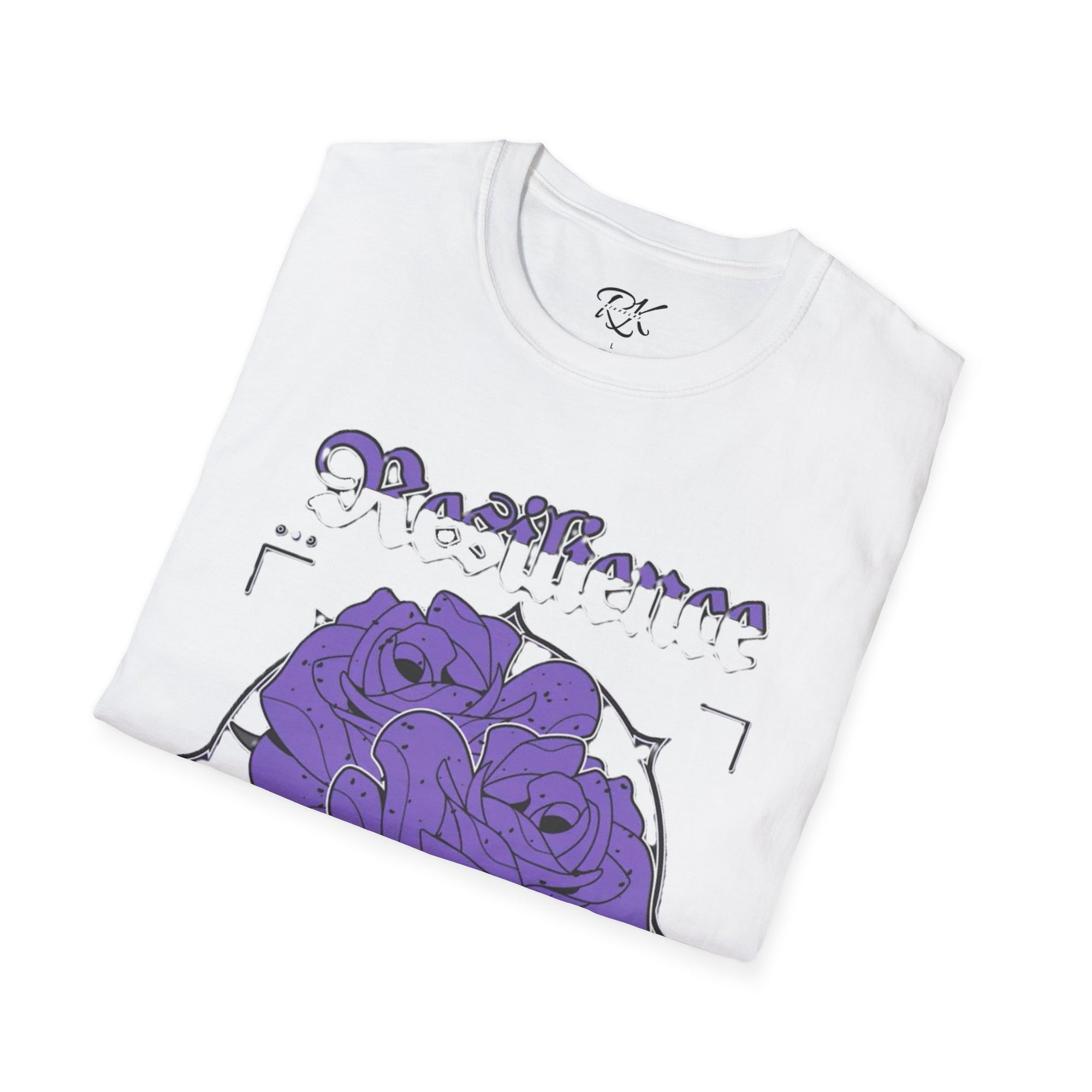 Purple Rose Graphic T-Shirt, Soft Stylish Tee, Unisex Floral Apparel, Gift for Her, Spring Outfit Idea, Vintage Aesthetic Top