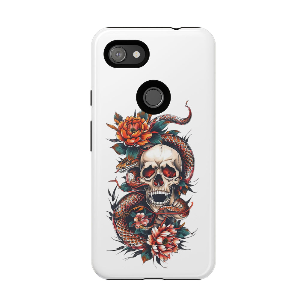 Tough Cases: Skull and Snake Phone Cases, Edgy Accessories, Alternative Fashion, Quirky Gift Ideas, Gothic Style