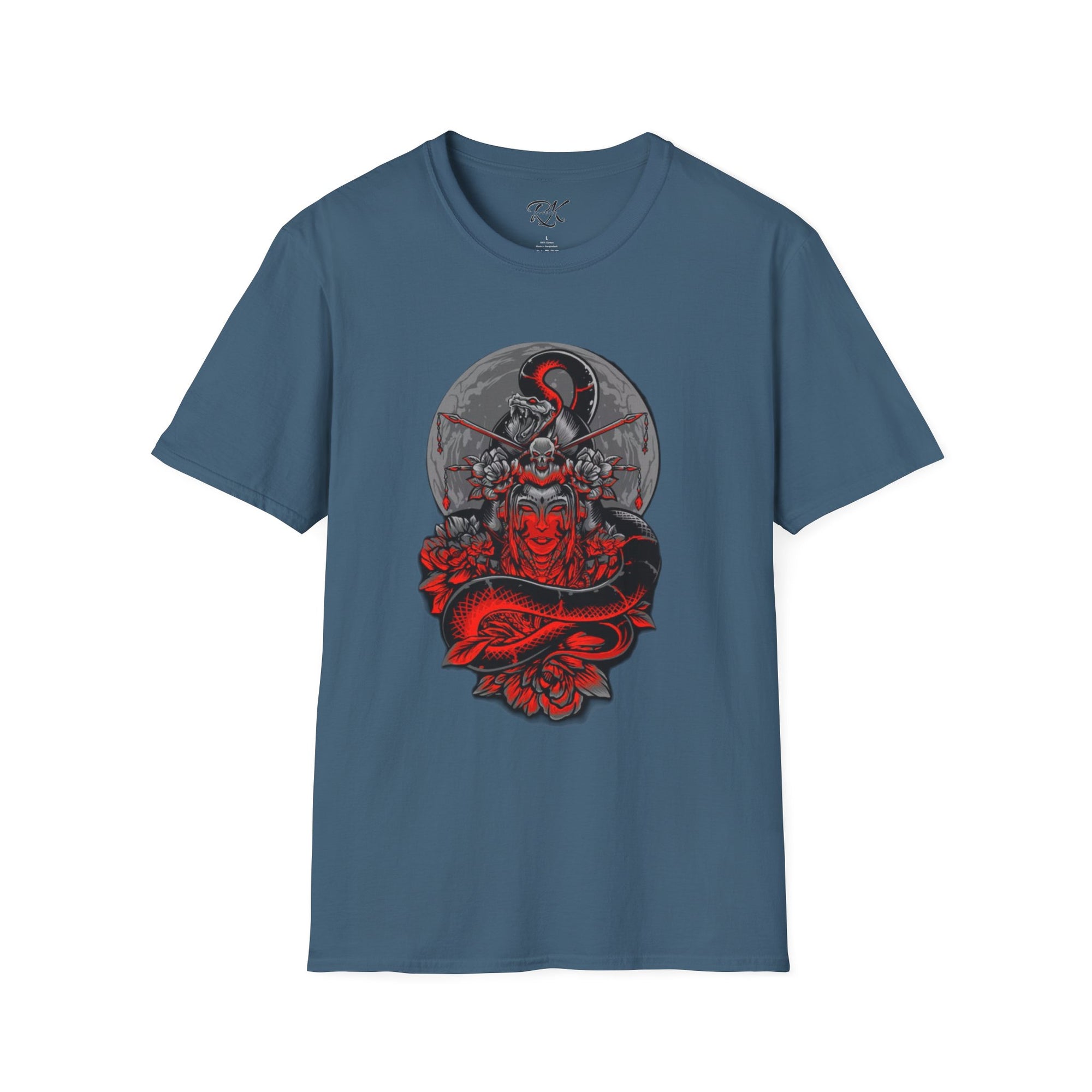 Warrior Spirit Unisex Softstyle T-Shirt, Graphic Tee, Trendy Streetwear, Gifts for Him, Casual Wear, Unique Design