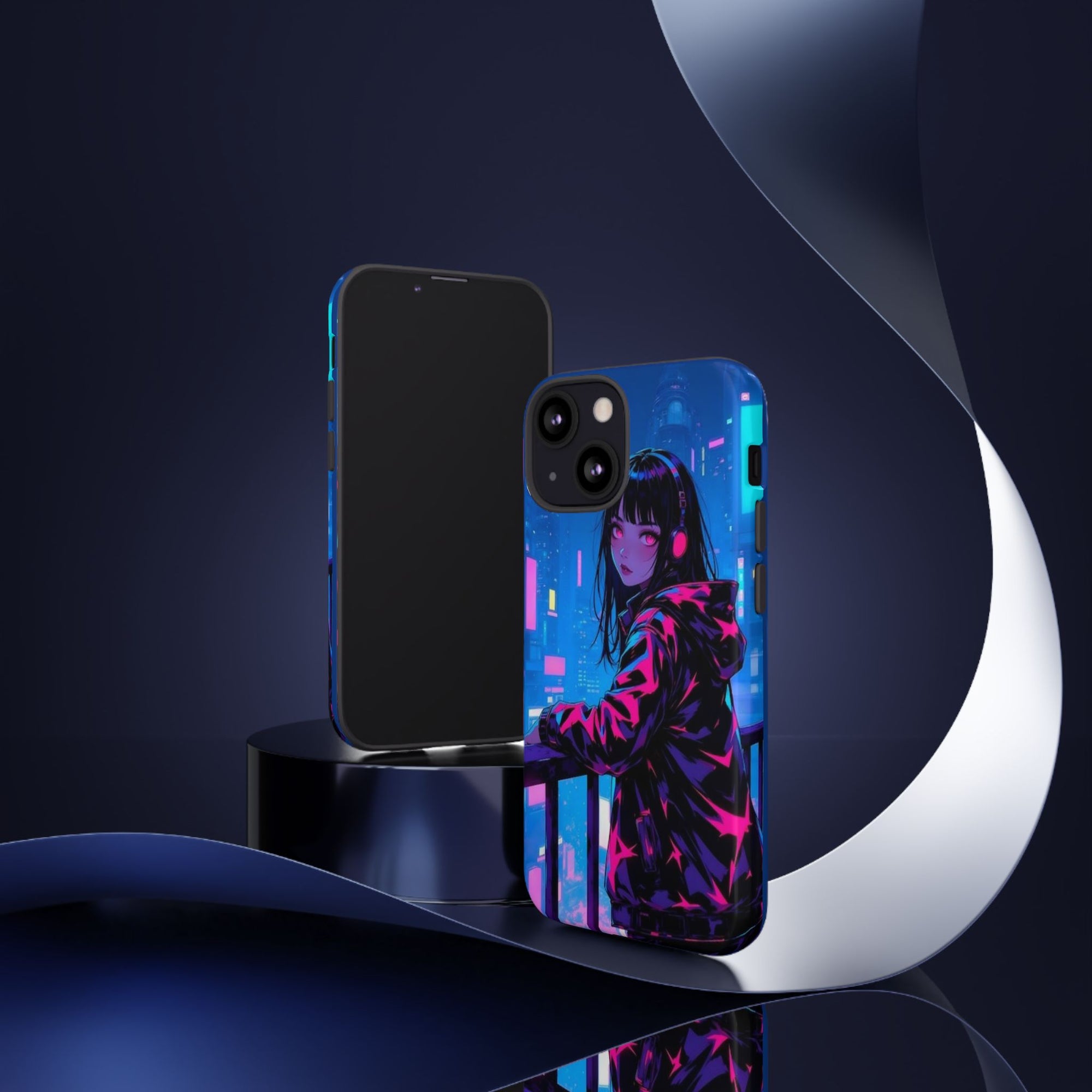 Futuristic Phone Case, Cyberpunk Aesthetic, Tough Phone Cover, Urban Style, Gift for Tech Lovers, Unique Phone Accessories, Streetwear [...]