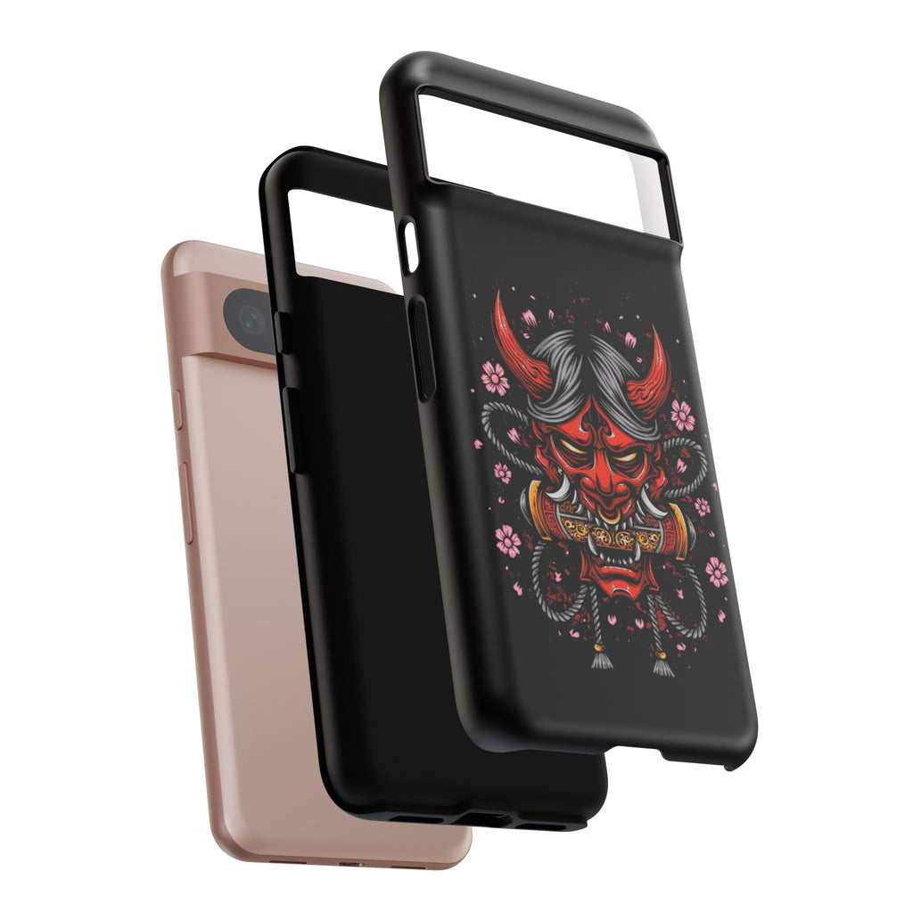 Tough Cases: Fierce Demon Phone Case, Edgy Phone Cover, Protect Your Device, Gift for Anime Fans, Unique Artwork Case