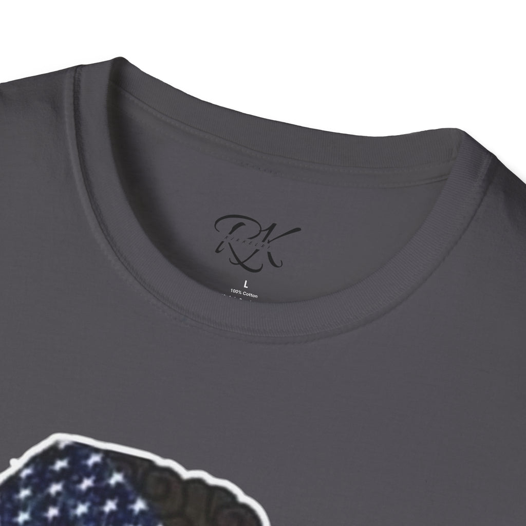 Patriotic Graphic T-Shirt, Unisex Softstyle Tee, Independence Day Gift, Freedom Apparel, Americana Clothing