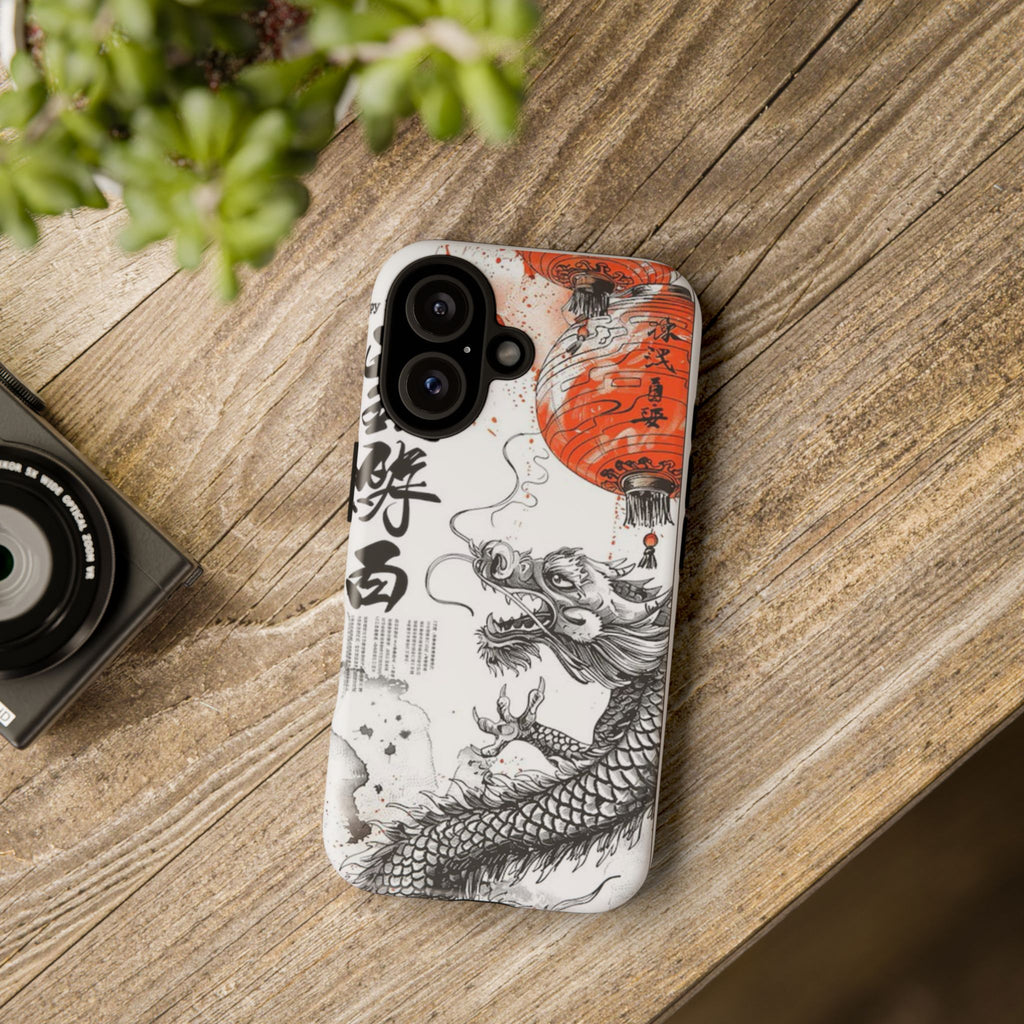 Dragon Design Phone Case, Tough Cases with Chinese Art for Unique Style, Gift for Art Lovers, Phone Protection, Trendy Accessories