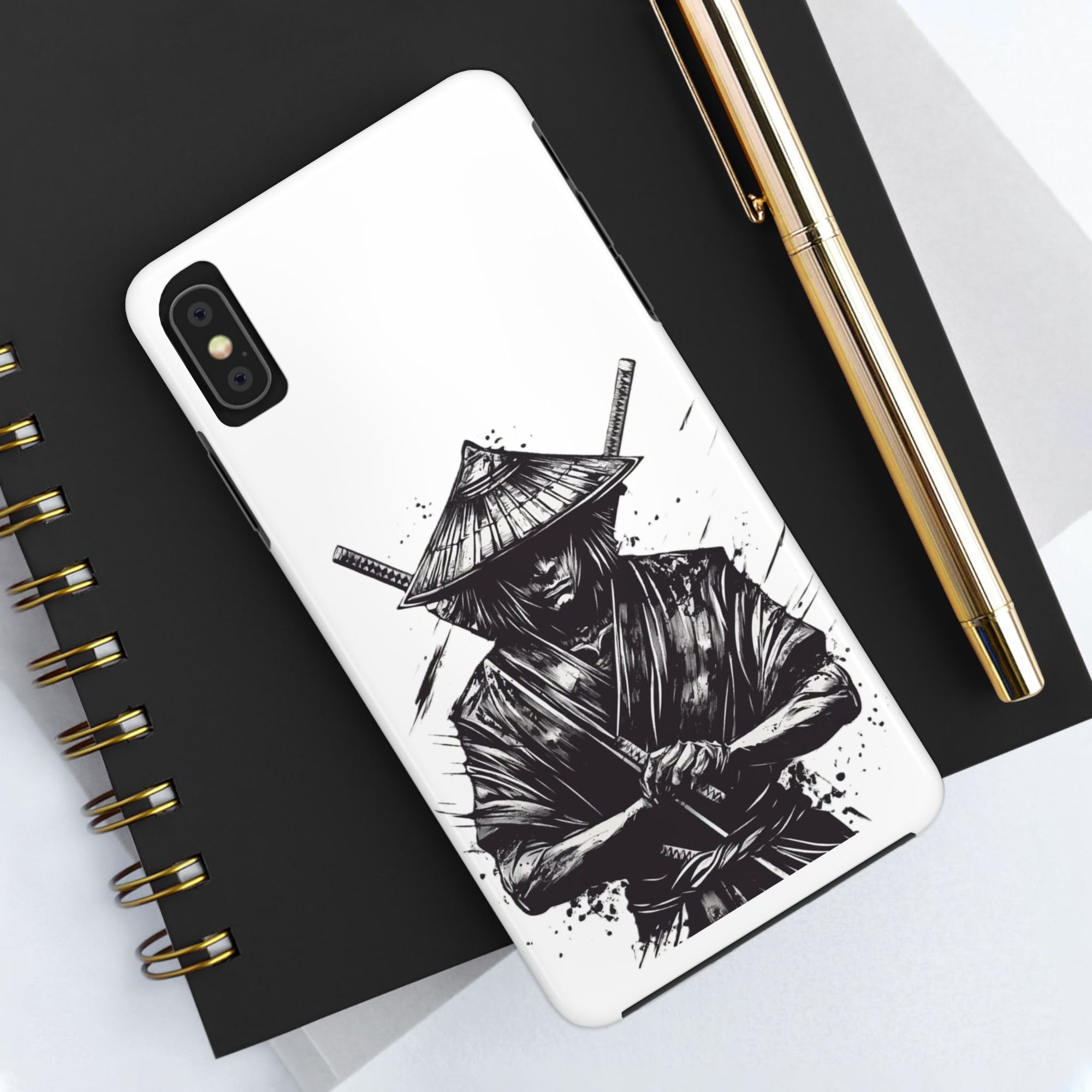 Samurai Tough Phone Cases, Rugged Smartphone Accessories, Durable Covers for Men, Unique Gifts for Him, Japanese Warrior Design