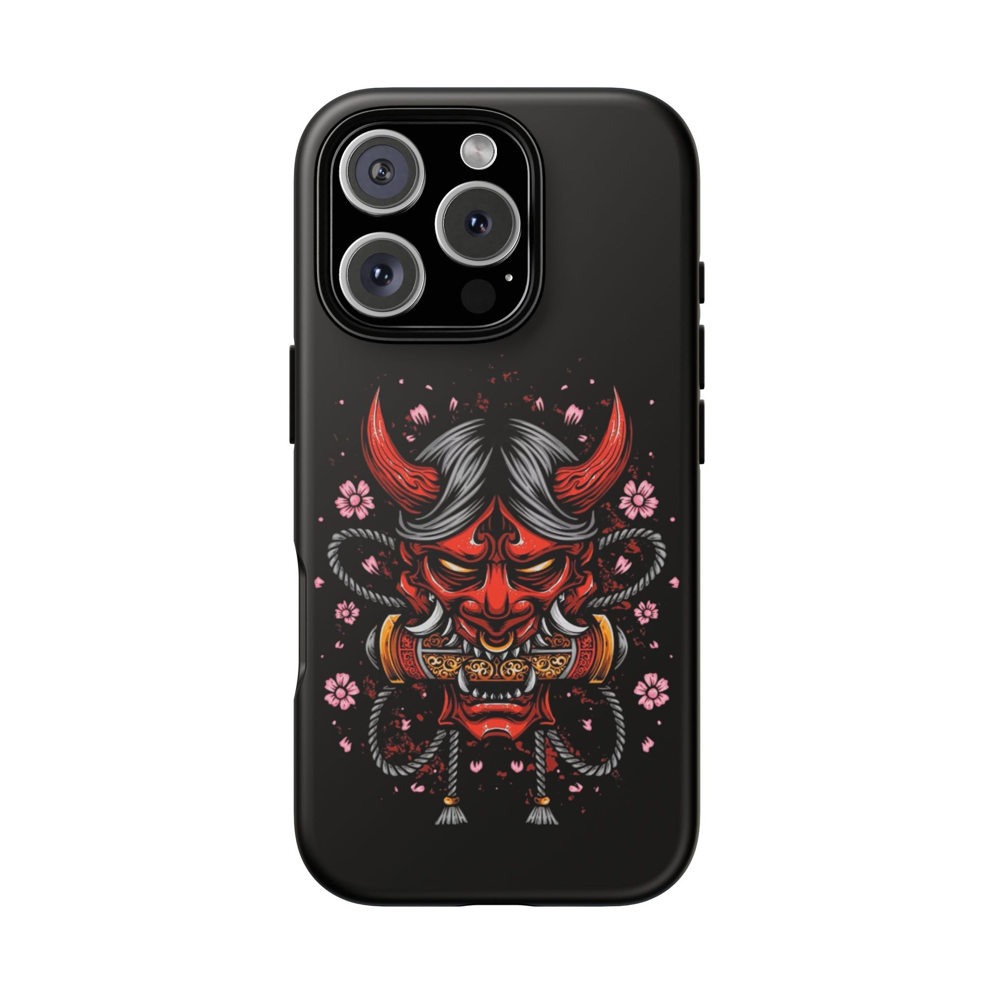 Tough Cases: Fierce Demon Phone Case, Edgy Phone Cover, Protect Your Device, Gift for Anime Fans, Unique Artwork Case