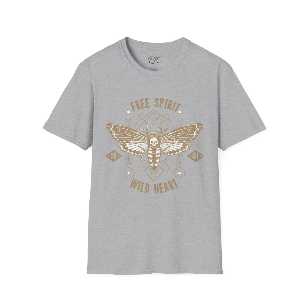 Free Spirit Wild Heart Unisex T-Shirt, Boho Graphic Tee, Nature Lover Shirt, Gift for Adventurers, Casual Wear, Everyday Comfort