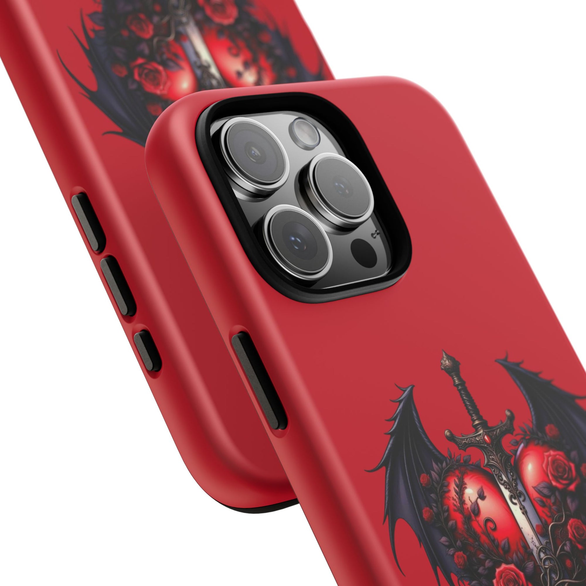 Tough Cases - Gothic Heart Phone Case, Edgy Accessories for Him, Unique Gifts for Her, Valentine's Day, Birthday, Artsy Phone Cover