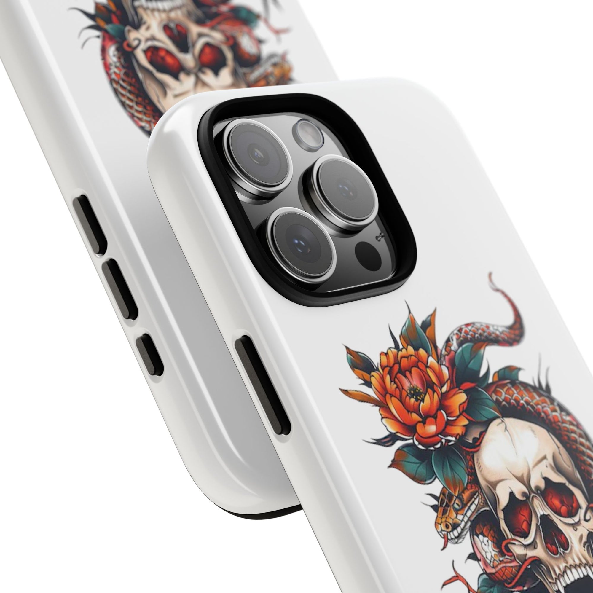 Tough Cases: Skull and Snake Phone Cases, Edgy Accessories, Alternative Fashion, Quirky Gift Ideas, Gothic Style