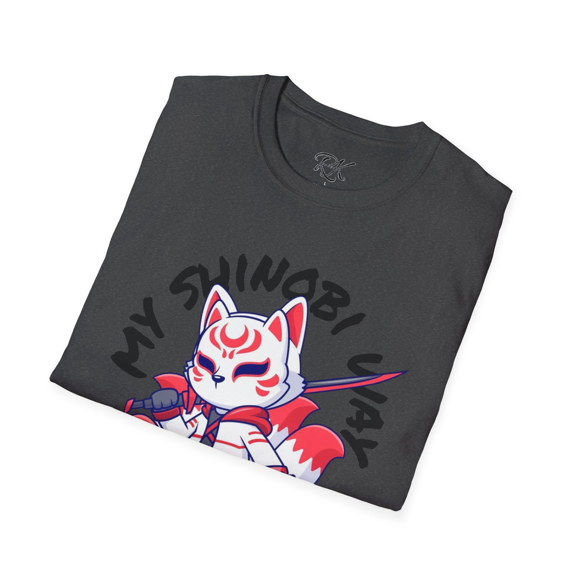 Unisex Anime T-Shirt - 'My Shinobi Pal' Graphic Tee, Comfortable Streetwear, Gift for Anime Lovers, Casual Wear, Stylish Outfit