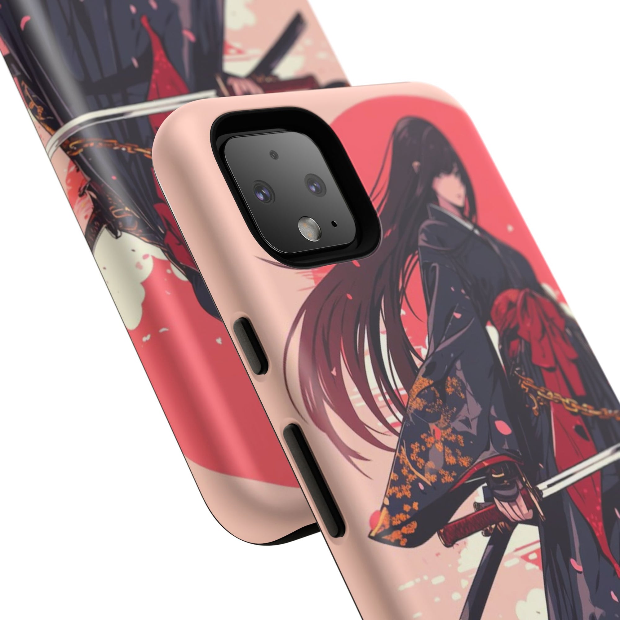 Stylish Phone Case with Warrior Design, Tough Phone Cover for Anime Lovers, Gift for Gamers, Cute Phone Accessories, Unique Tech Gifts