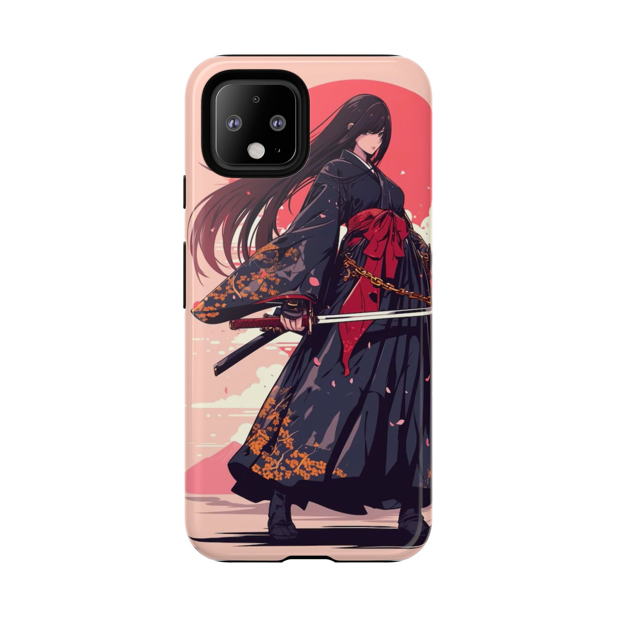 Stylish Phone Case with Warrior Design, Tough Phone Cover for Anime Lovers, Gift for Gamers, Cute Phone Accessories, Unique Tech Gifts