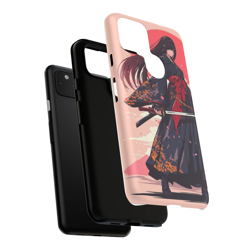 Stylish Phone Case with Warrior Design, Tough Phone Cover for Anime Lovers, Gift for Gamers, Cute Phone Accessories, Unique Tech Gifts