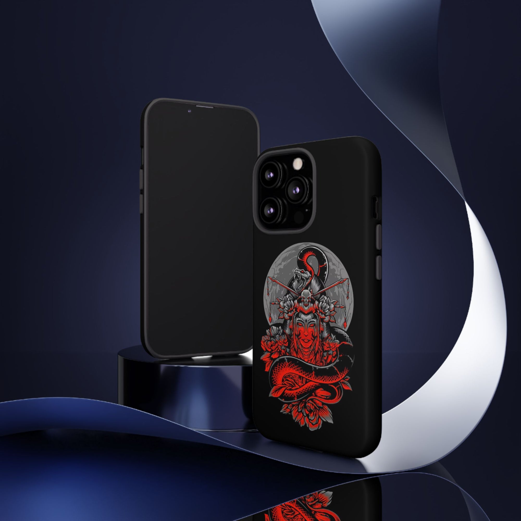 Tough Cases for iPhone, Dragon & Warrior Design, Durable Phone Protection, Perfect Gift for Tech Lovers, Unique Gifting