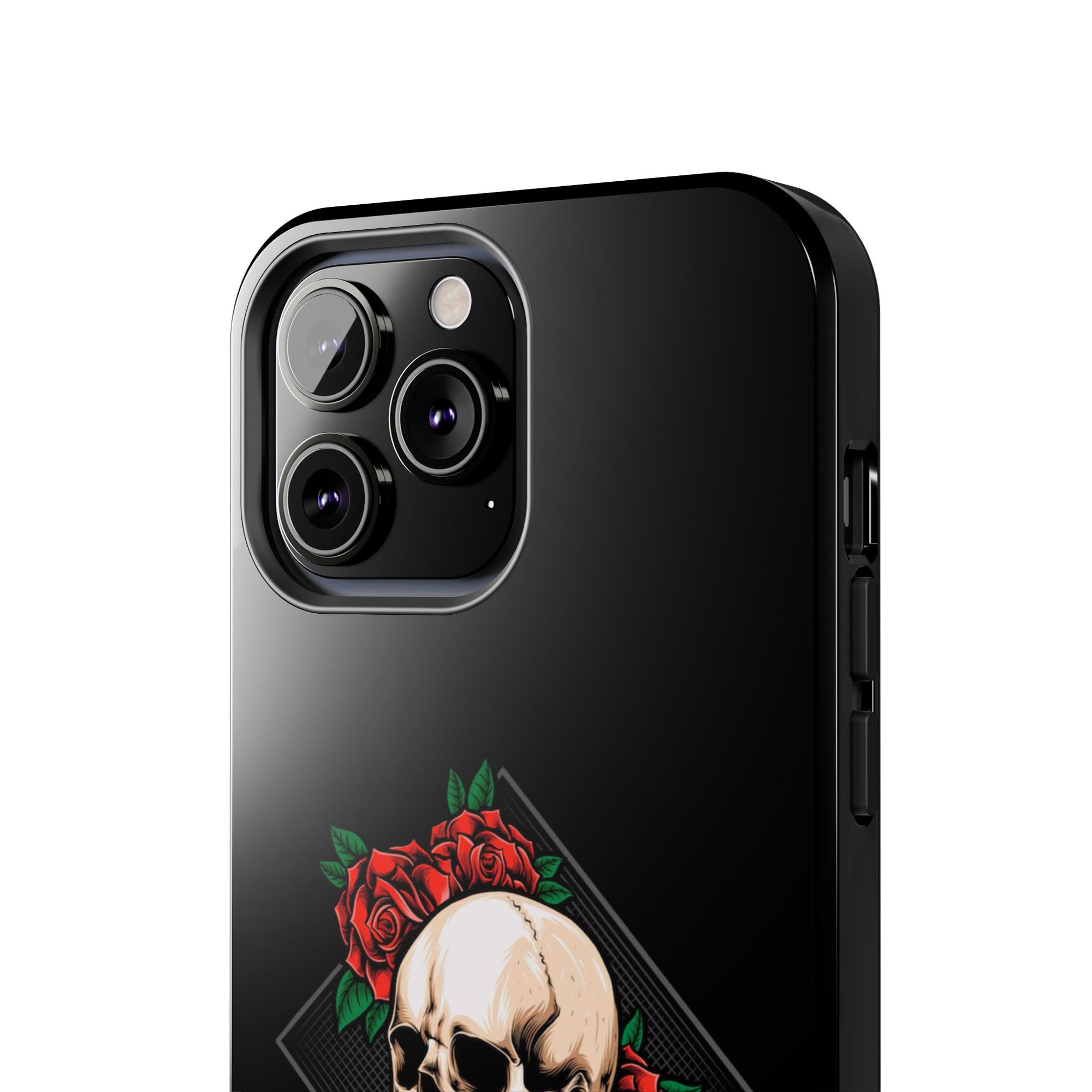 Tough Phone Cases with Skull and Roses Design | Edgy Protection, iPhone & Android Covers, Gothic Gifts, Unique Phone Accessories