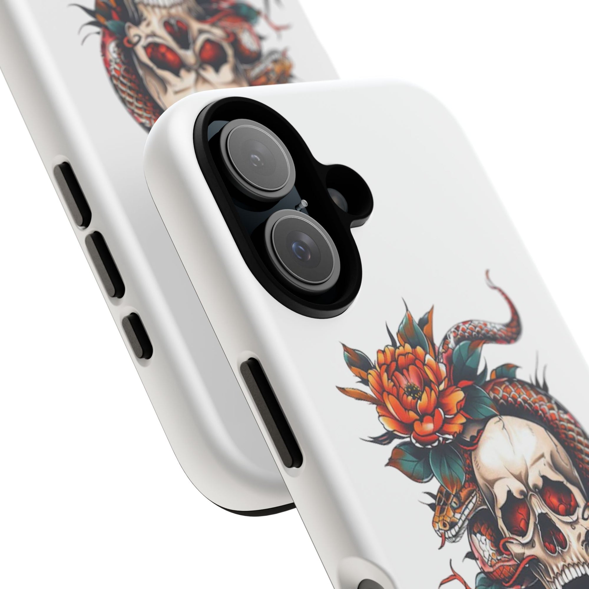 Tough Cases: Skull and Snake Phone Cases, Edgy Accessories, Alternative Fashion, Quirky Gift Ideas, Gothic Style