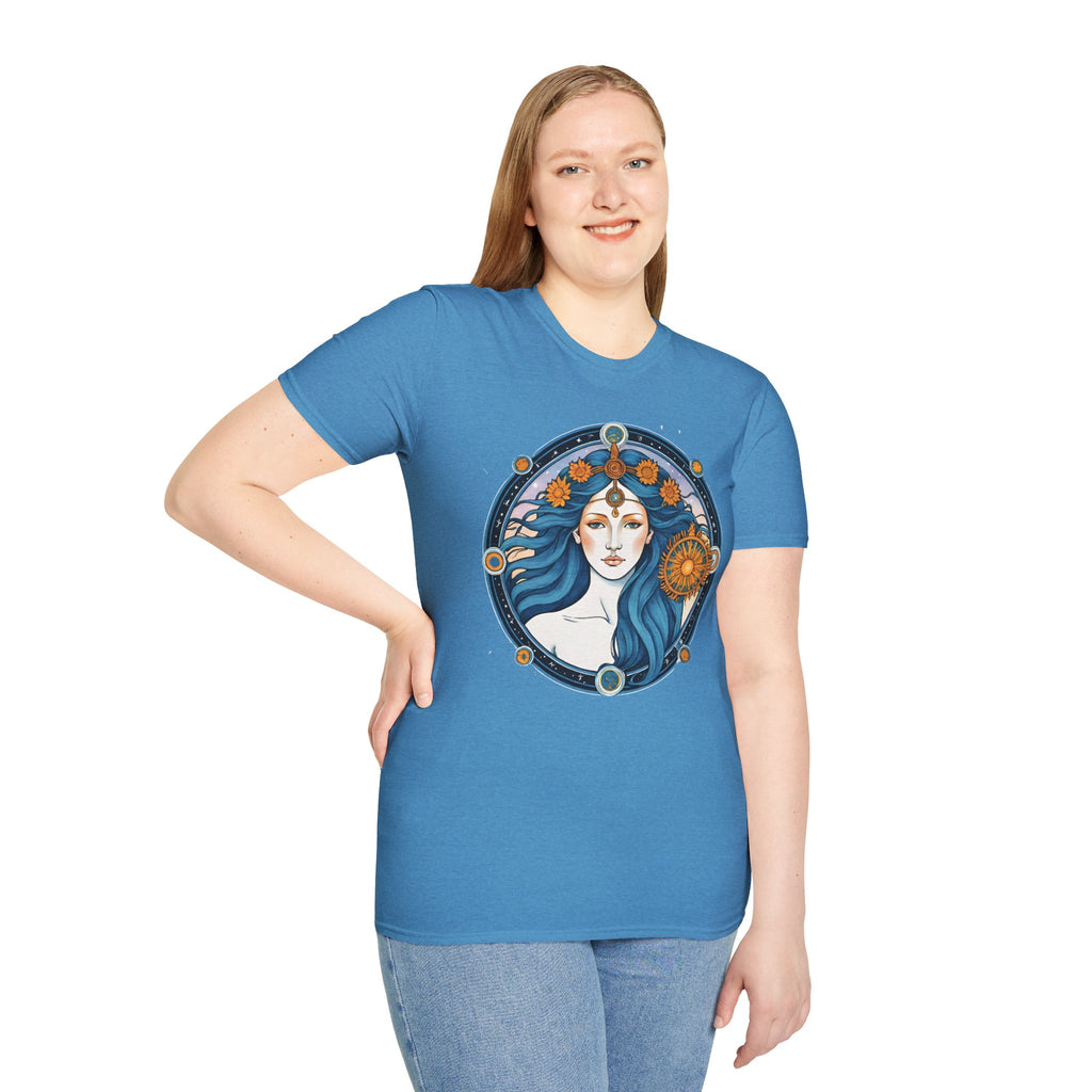 Celestial Goddess Unisex T-Shirt, Bohemian Tee, Astrology Shirt, Gift for Her, Spiritual Fashion, Horoscope Apparel