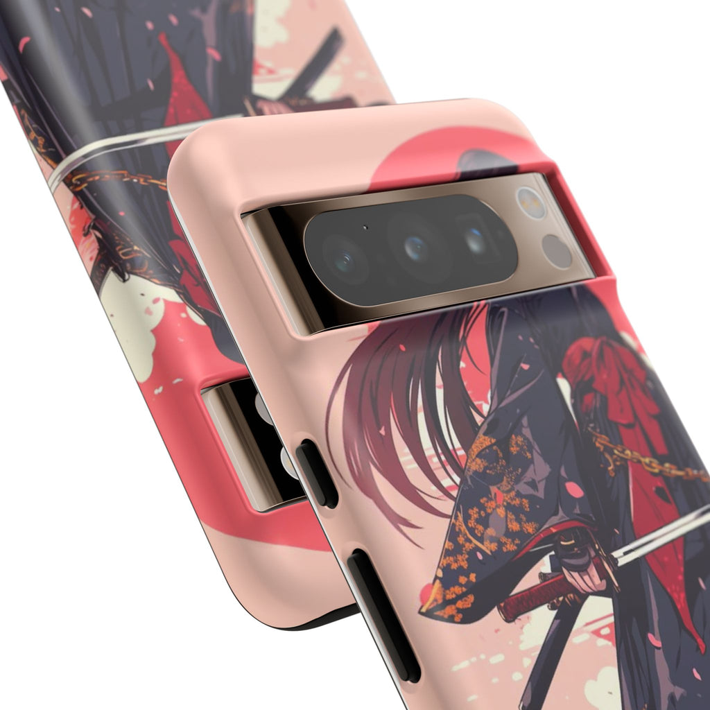 Stylish Phone Case with Warrior Design, Tough Phone Cover for Anime Lovers, Gift for Gamers, Cute Phone Accessories, Unique Tech Gifts