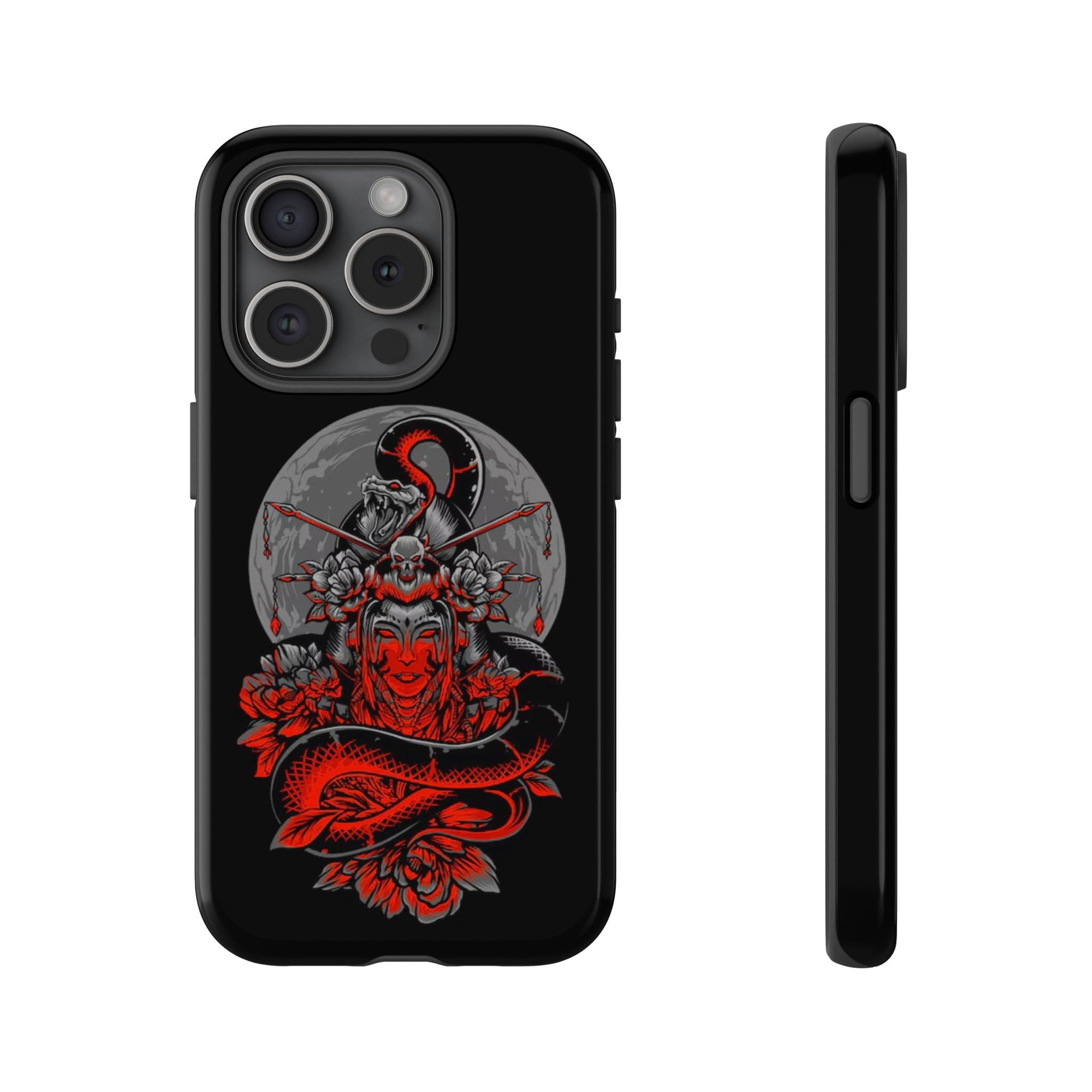 Tough Cases for iPhone, Dragon & Warrior Design, Durable Phone Protection, Perfect Gift for Tech Lovers, Unique Gifting