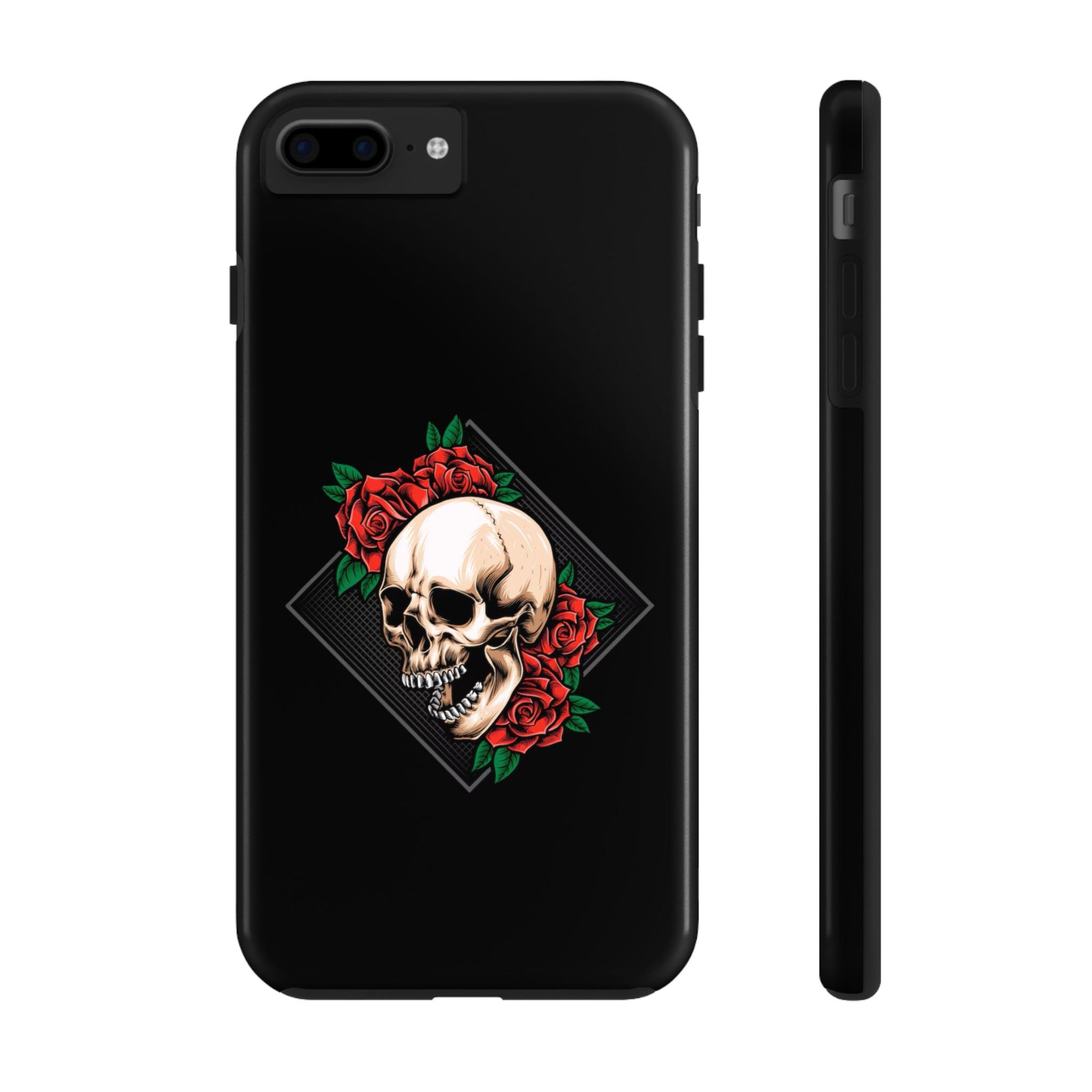 Tough Phone Cases with Skull and Roses Design | Edgy Protection, iPhone & Android Covers, Gothic Gifts, Unique Phone Accessories