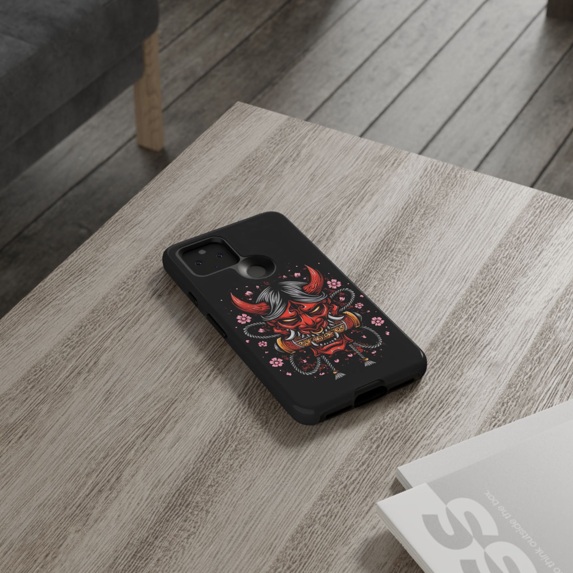 Tough Cases: Fierce Demon Phone Case, Edgy Phone Cover, Protect Your Device, Gift for Anime Fans, Unique Artwork Case