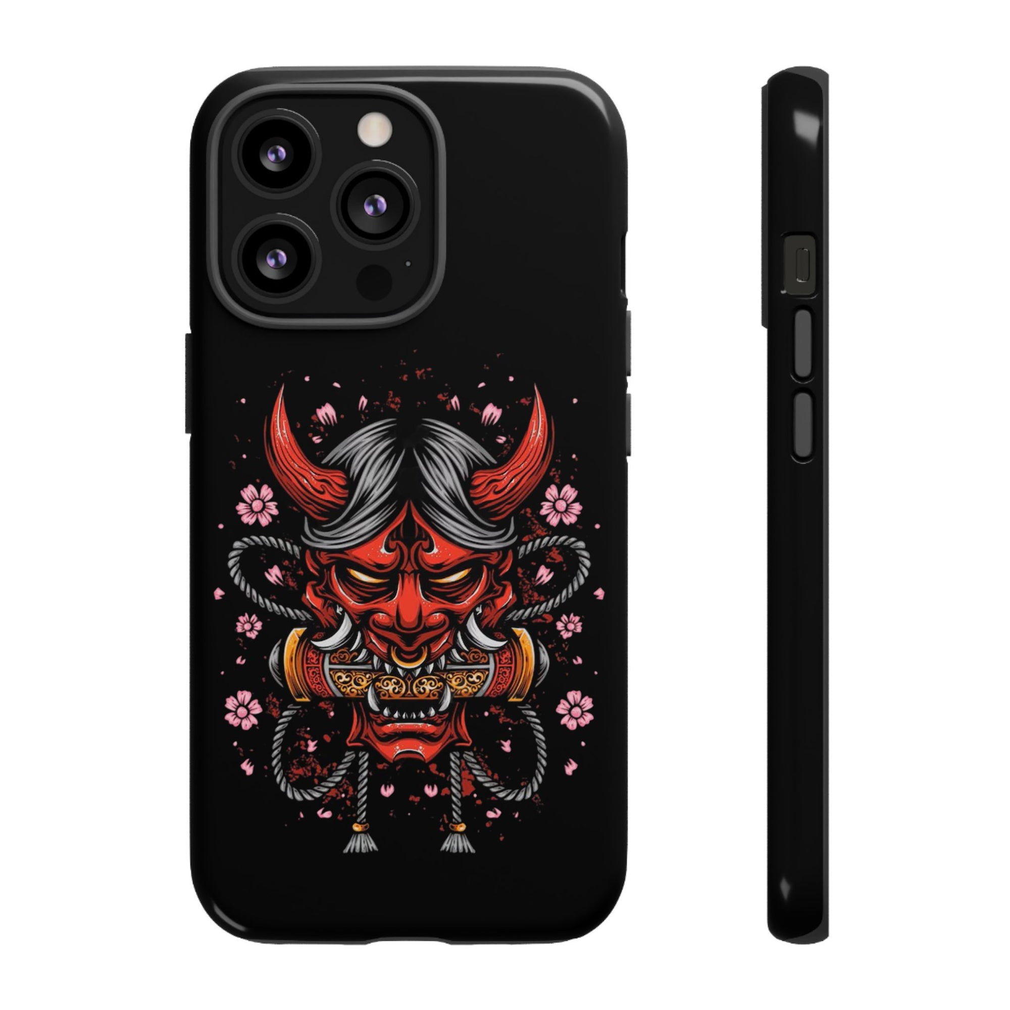 Tough Cases: Fierce Demon Phone Case, Edgy Phone Cover, Protect Your Device, Gift for Anime Fans, Unique Artwork Case